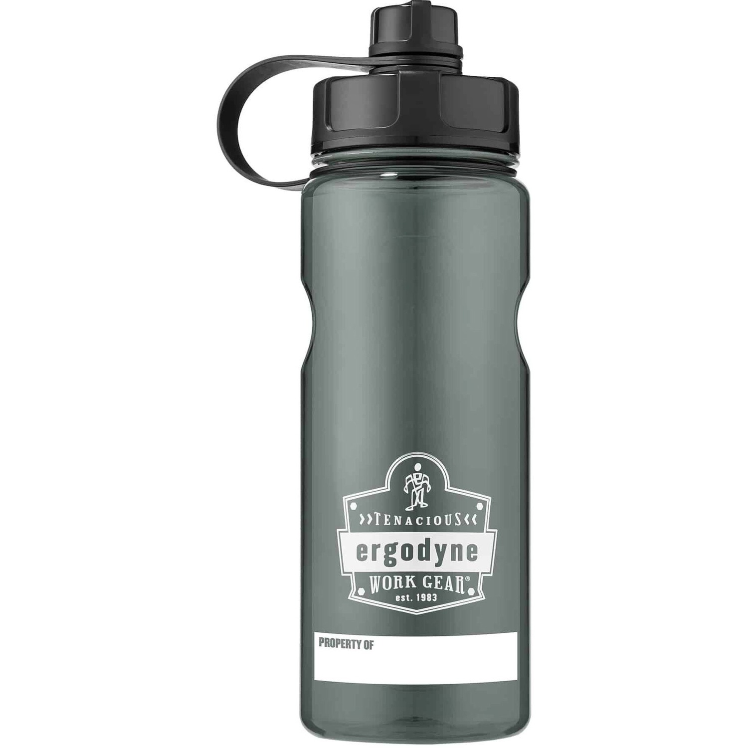 Water Bottle, 1 Liter, Black