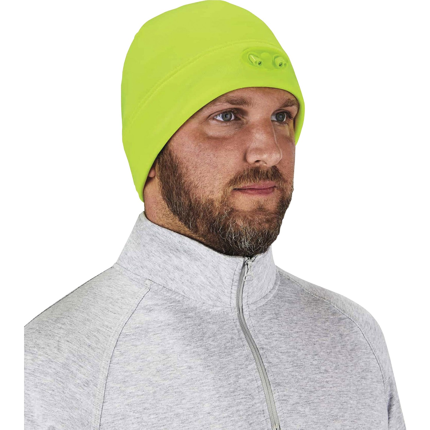 Beanie Hat With Lights, Lime