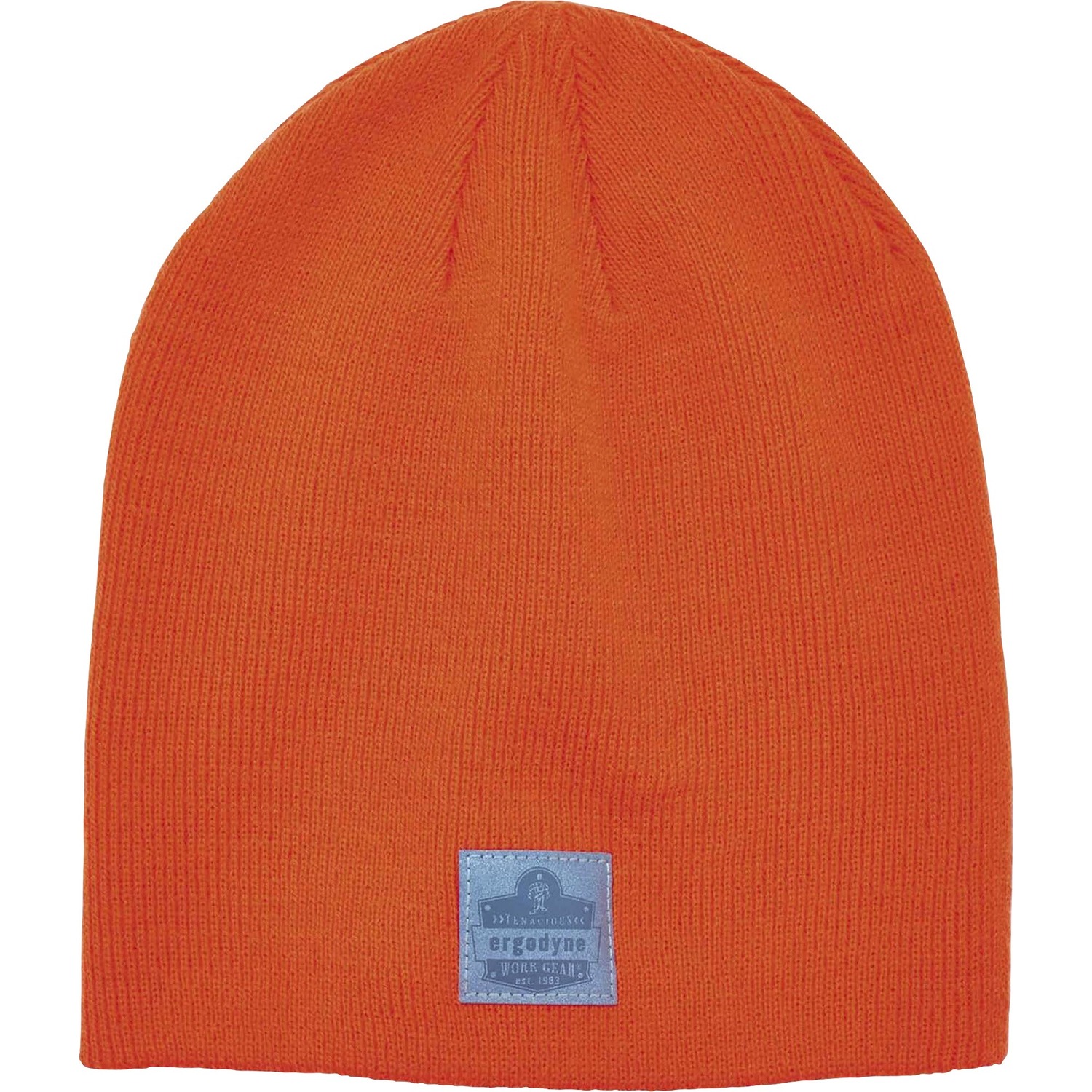 Ribbed Knit Beanie, Orange 6/CT