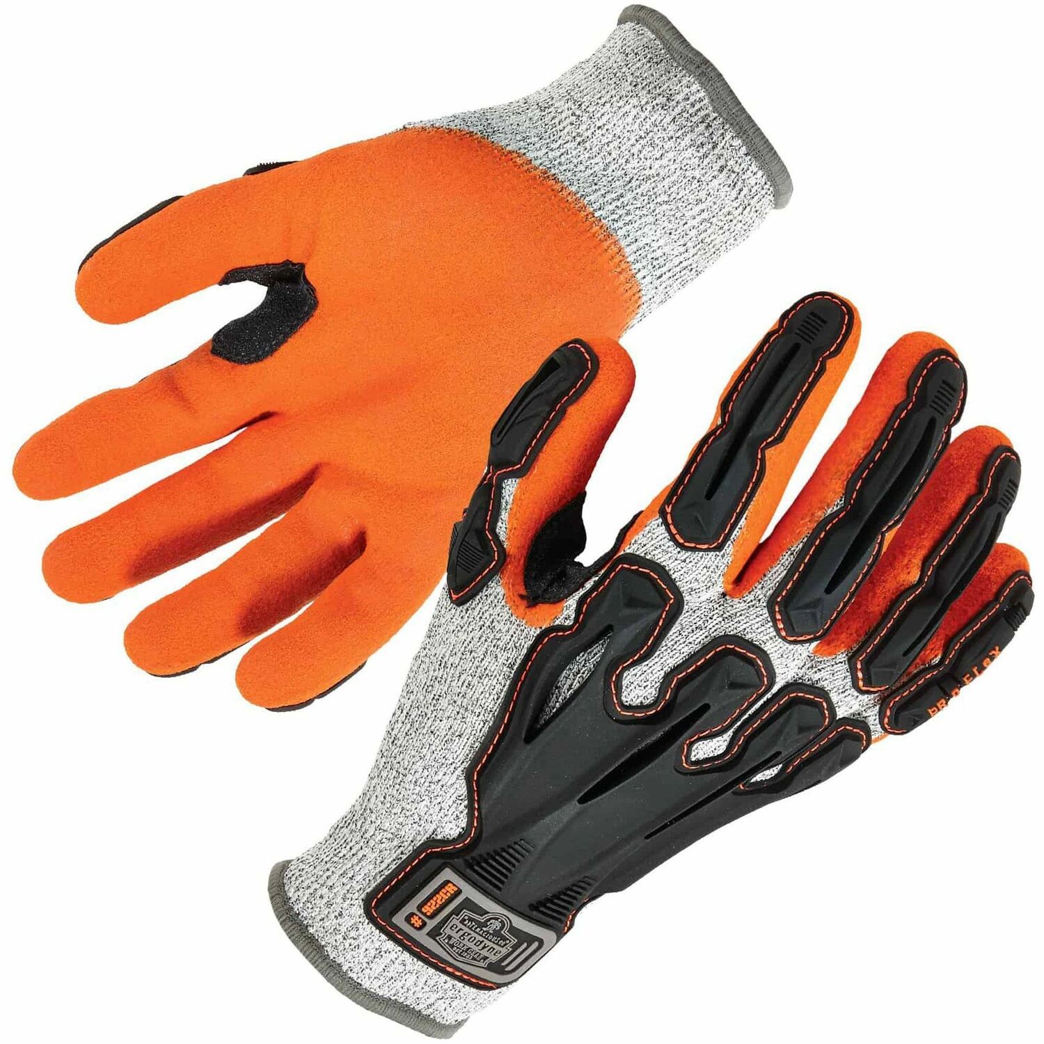 Glove, Coated, A3, Natural, Gray, L 2/PR