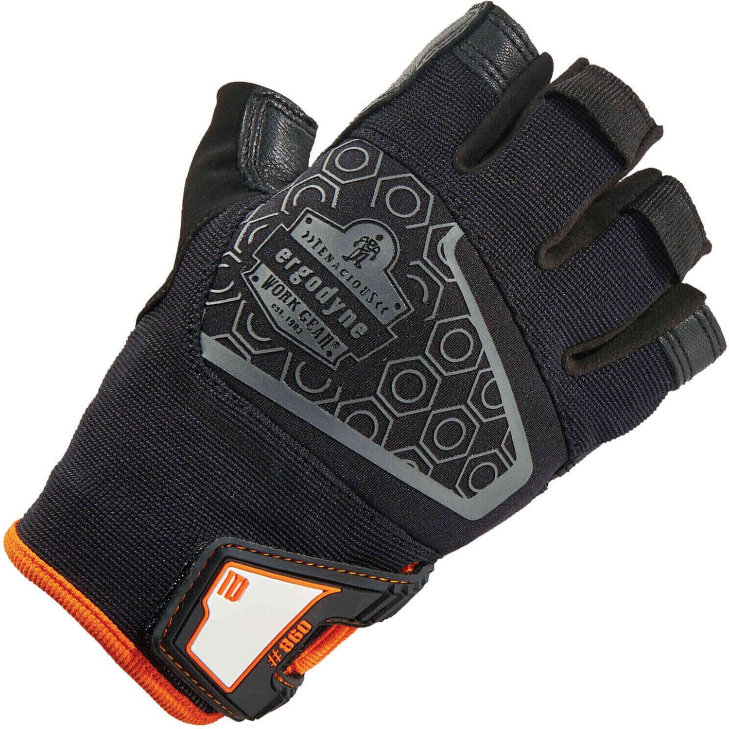 Gloves, Lifting, Medium, Black 2/PR