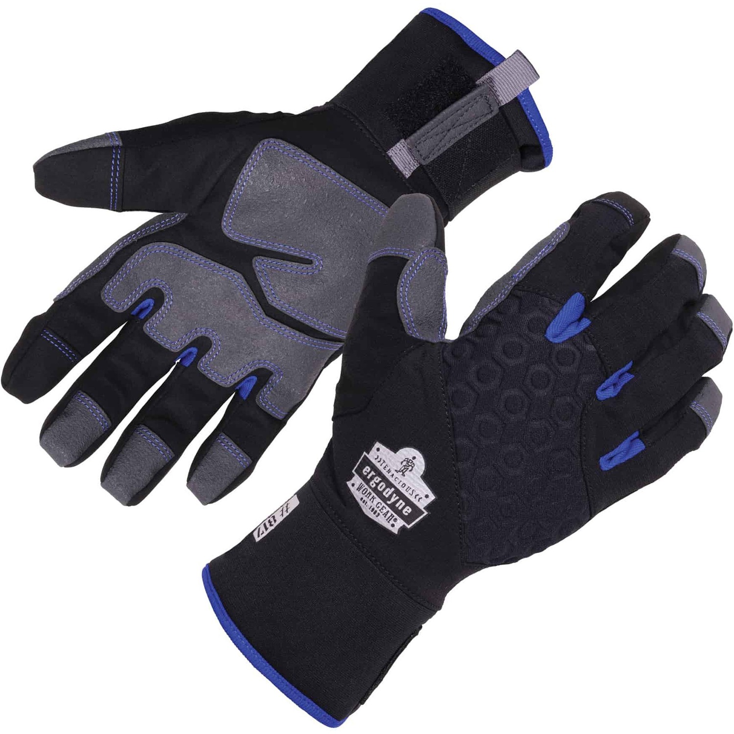 Glove, Thermal Work, 2X, Black 2/PR