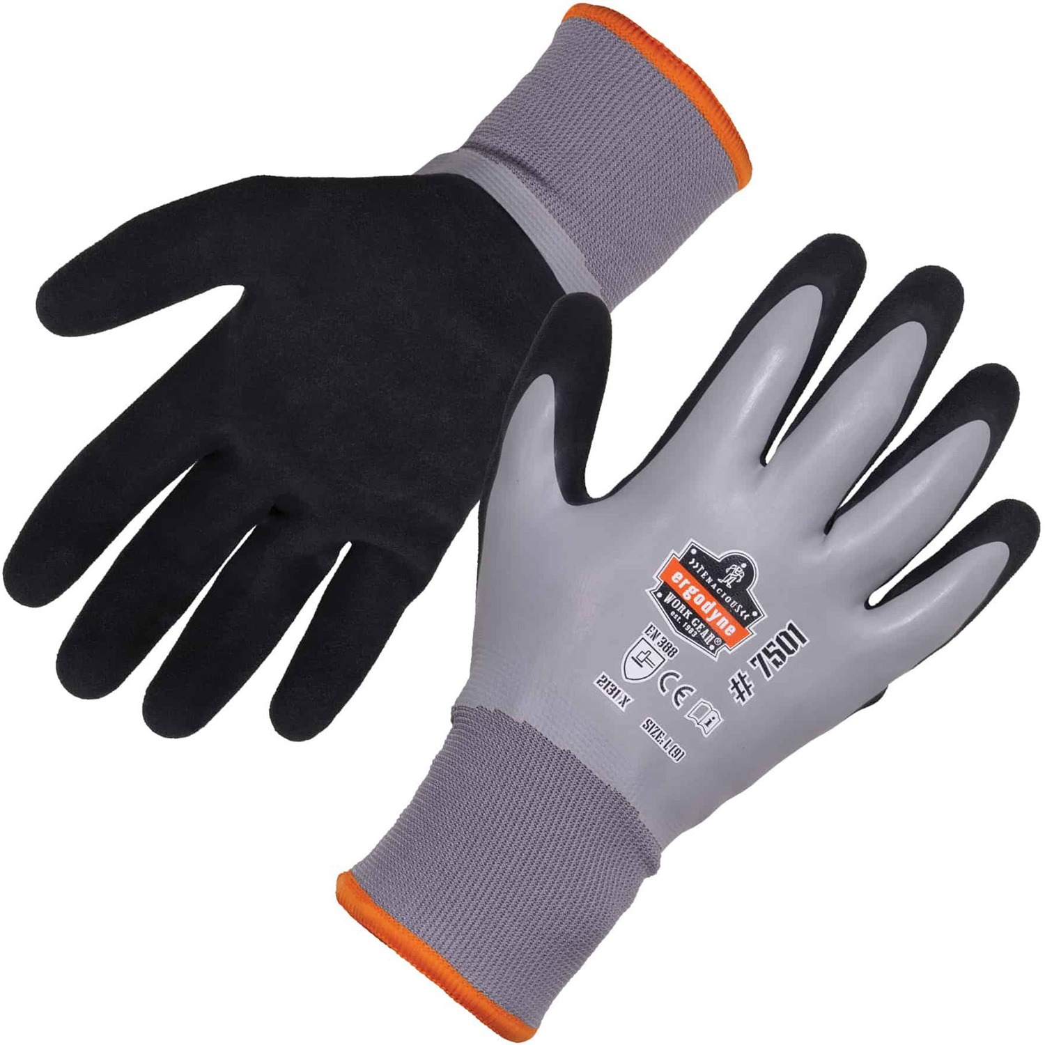Glove, Coated Work, Medium, Gray 12/CT