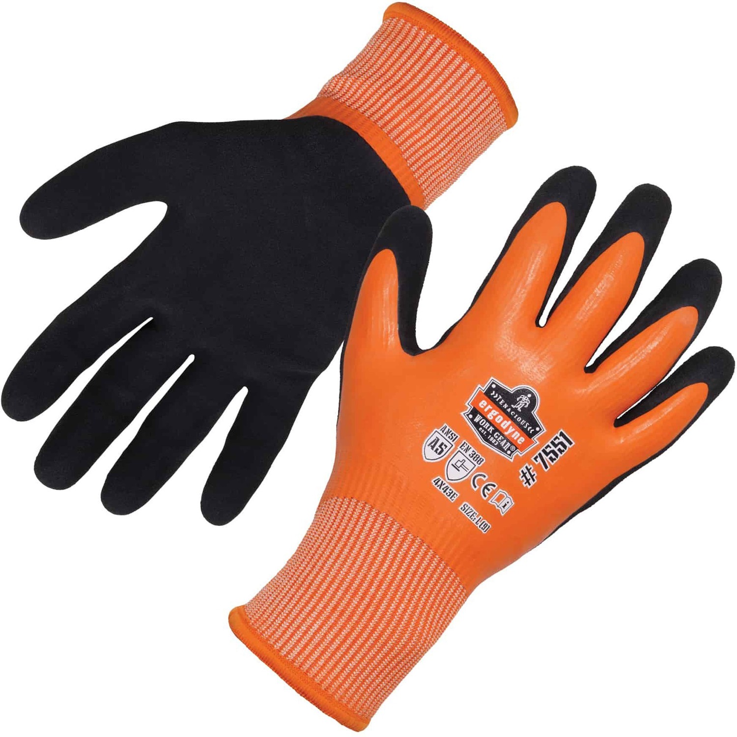 Glove, CR WP Work, A5, 2X, Orange 12/CT