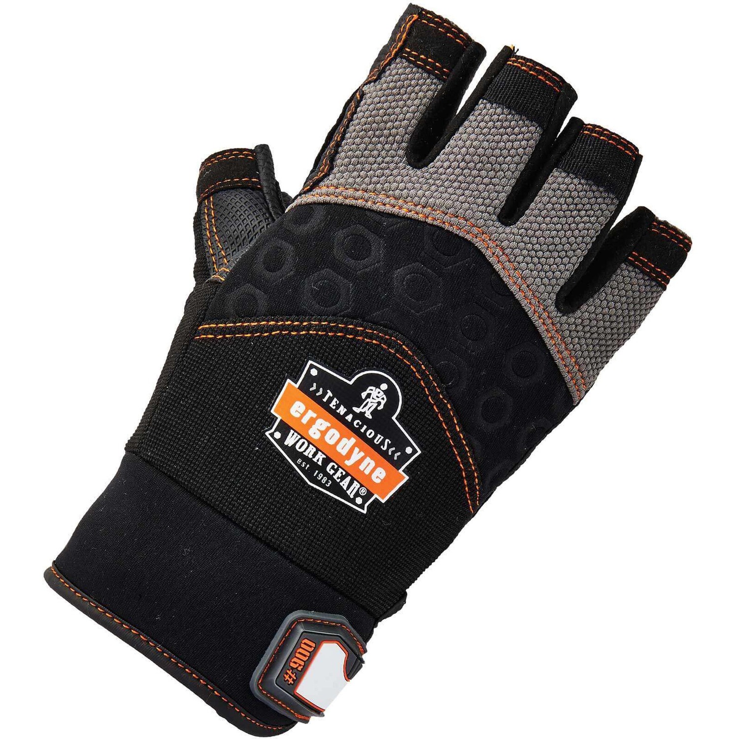 Half-Finger Gloves, S, Black 2/PR