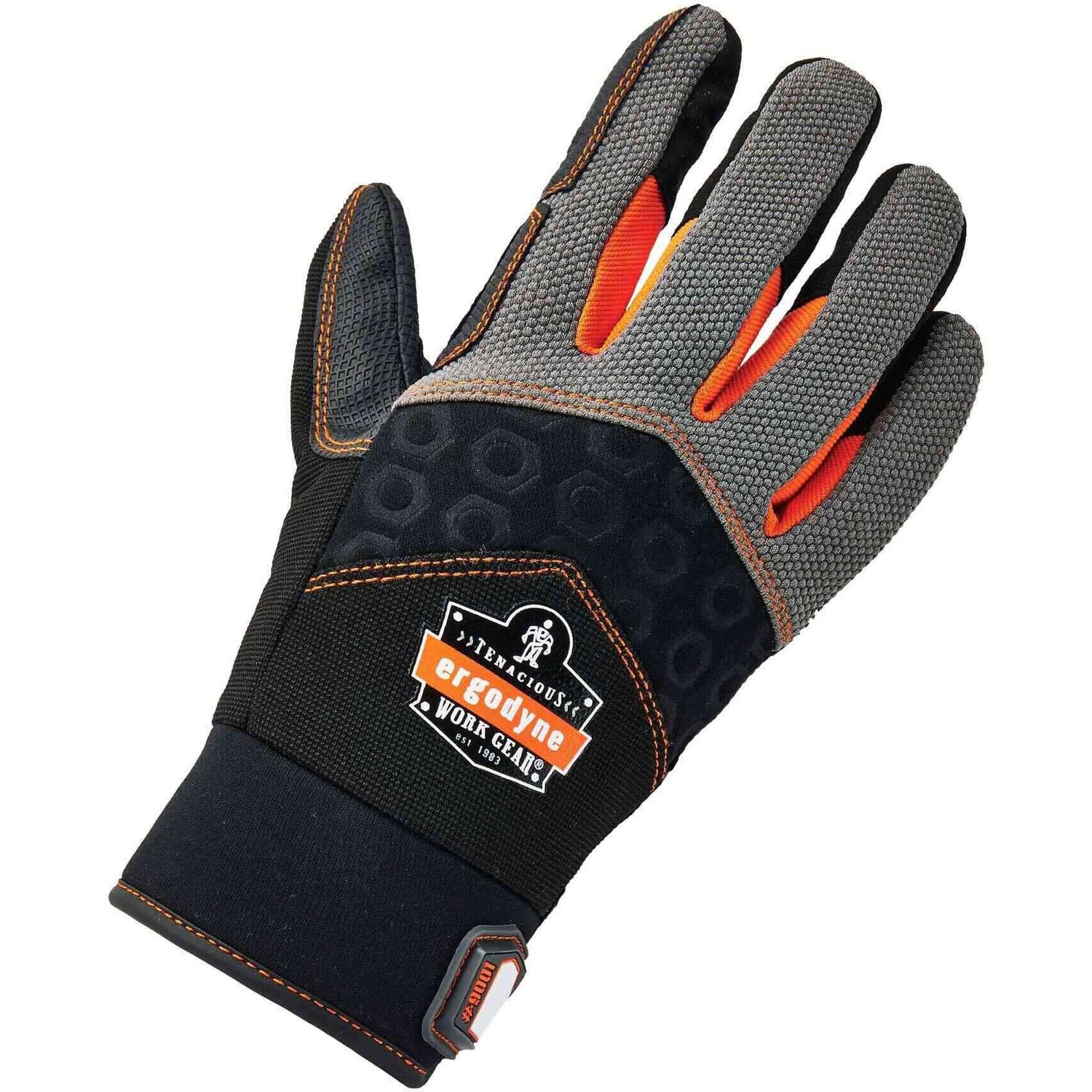 Gloves, Impact, 2X, Black 2/PR