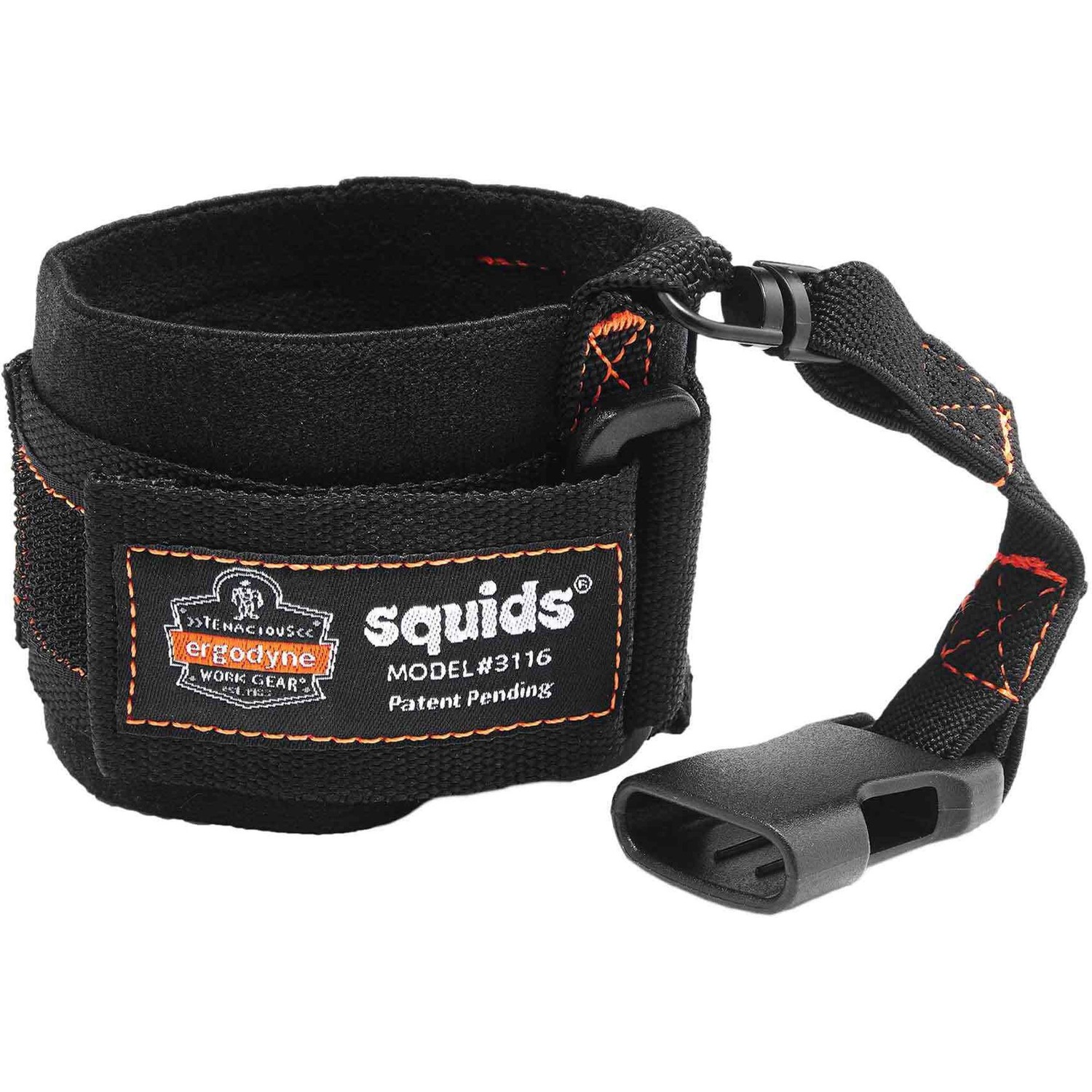 Wrist Lanyard-3 Lbs, Black 6/CT