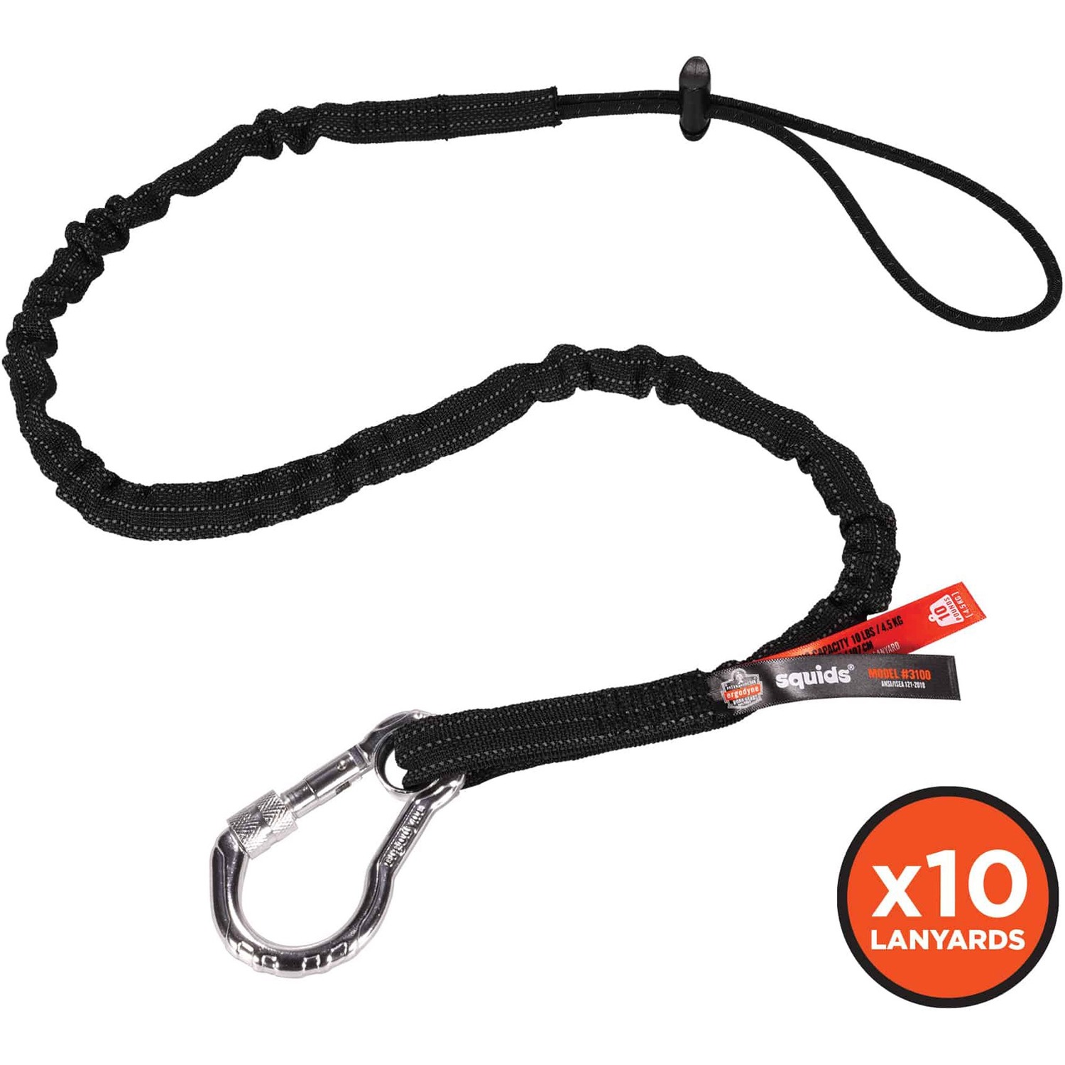 Tool Lanyard-CS, Black 10/CT