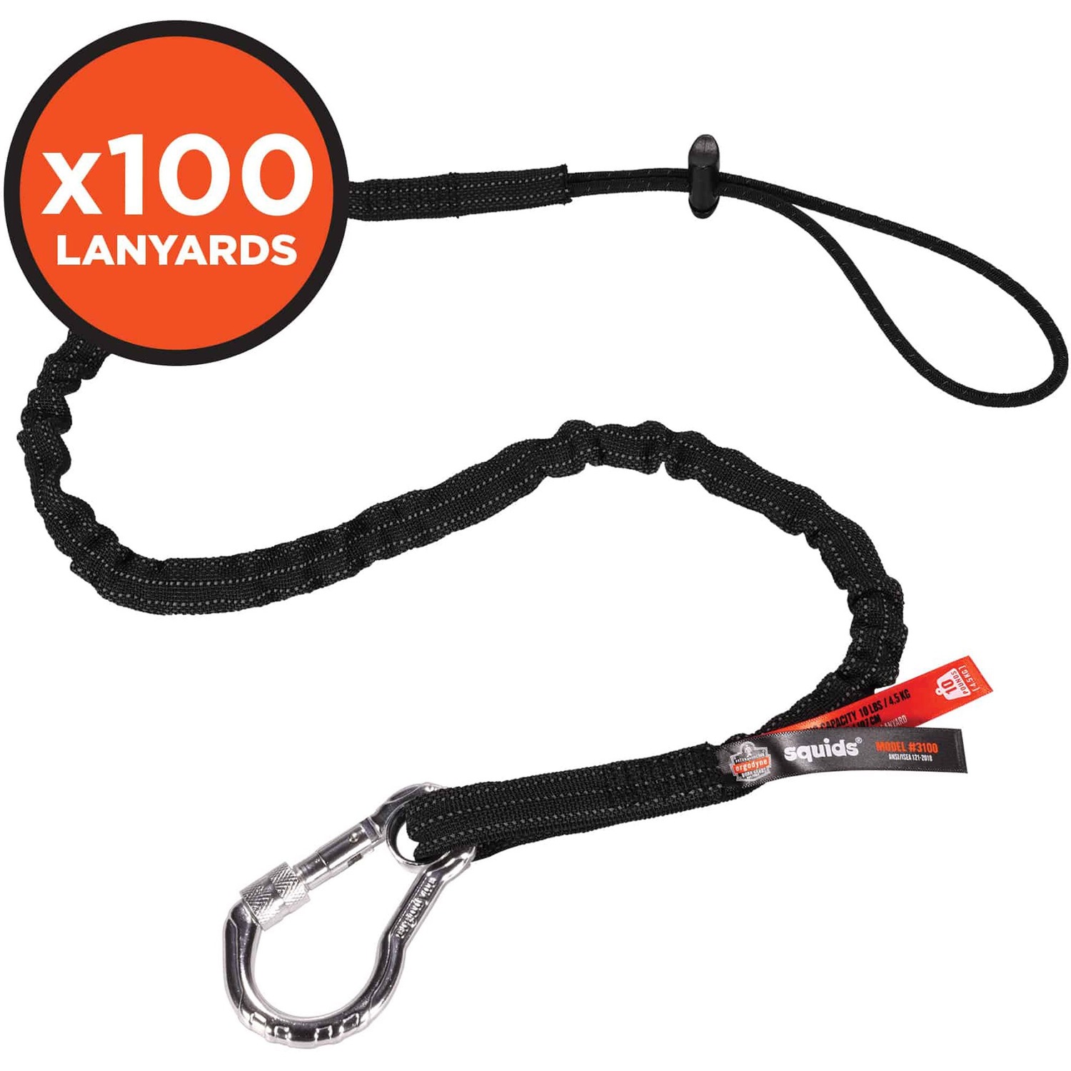 Tool Lanyard-CS, Black 100/CT