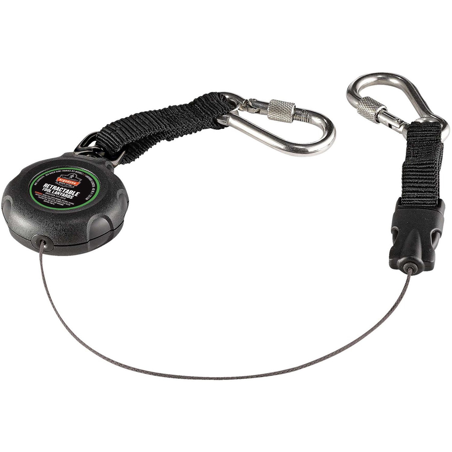 Lanyard, Retractable, Black