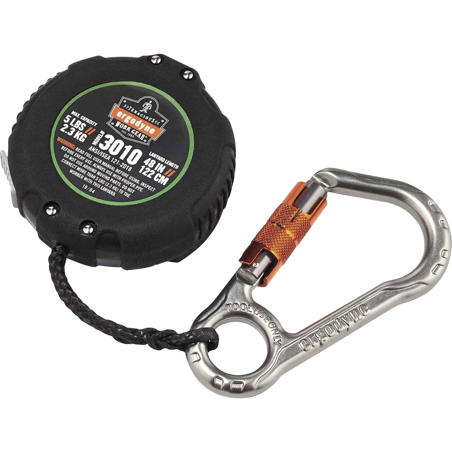 Lanyard, Retractable, Black