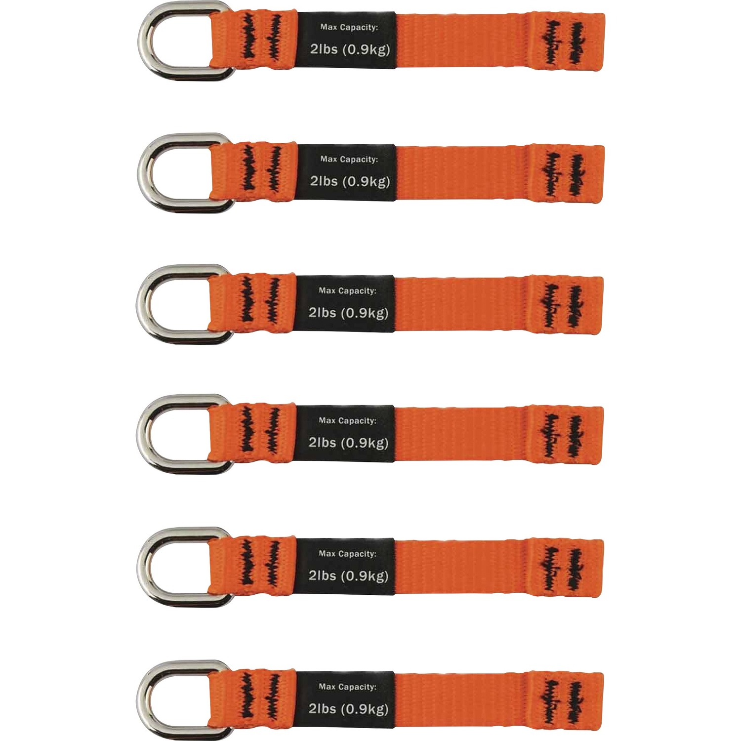 Web Tails, Medium, Orange 6/PK