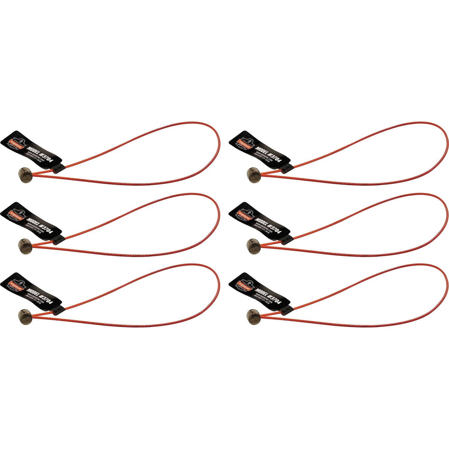 Loop Tail, Wire, Orange 6/PK