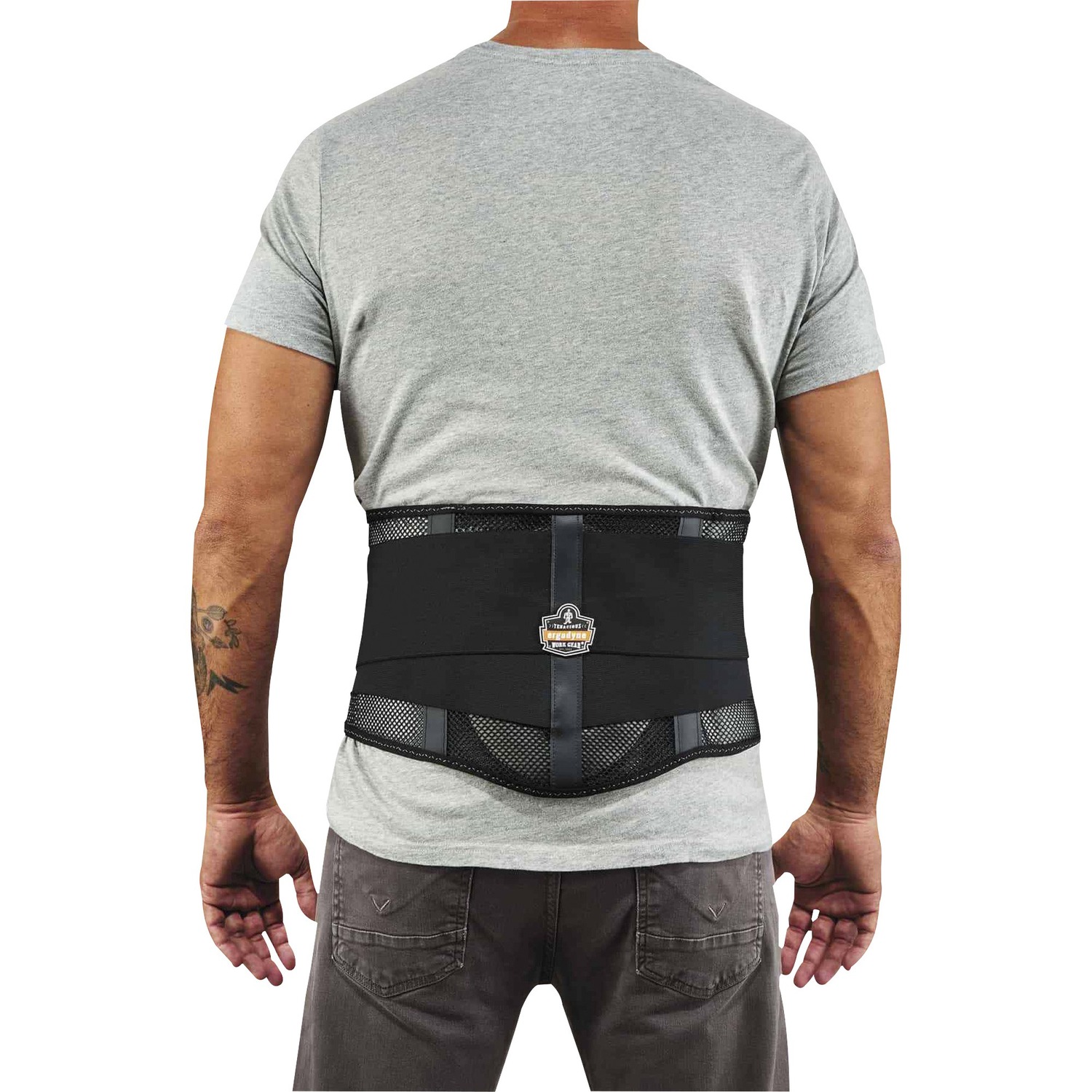 Back Support, Mesh, XL, Black