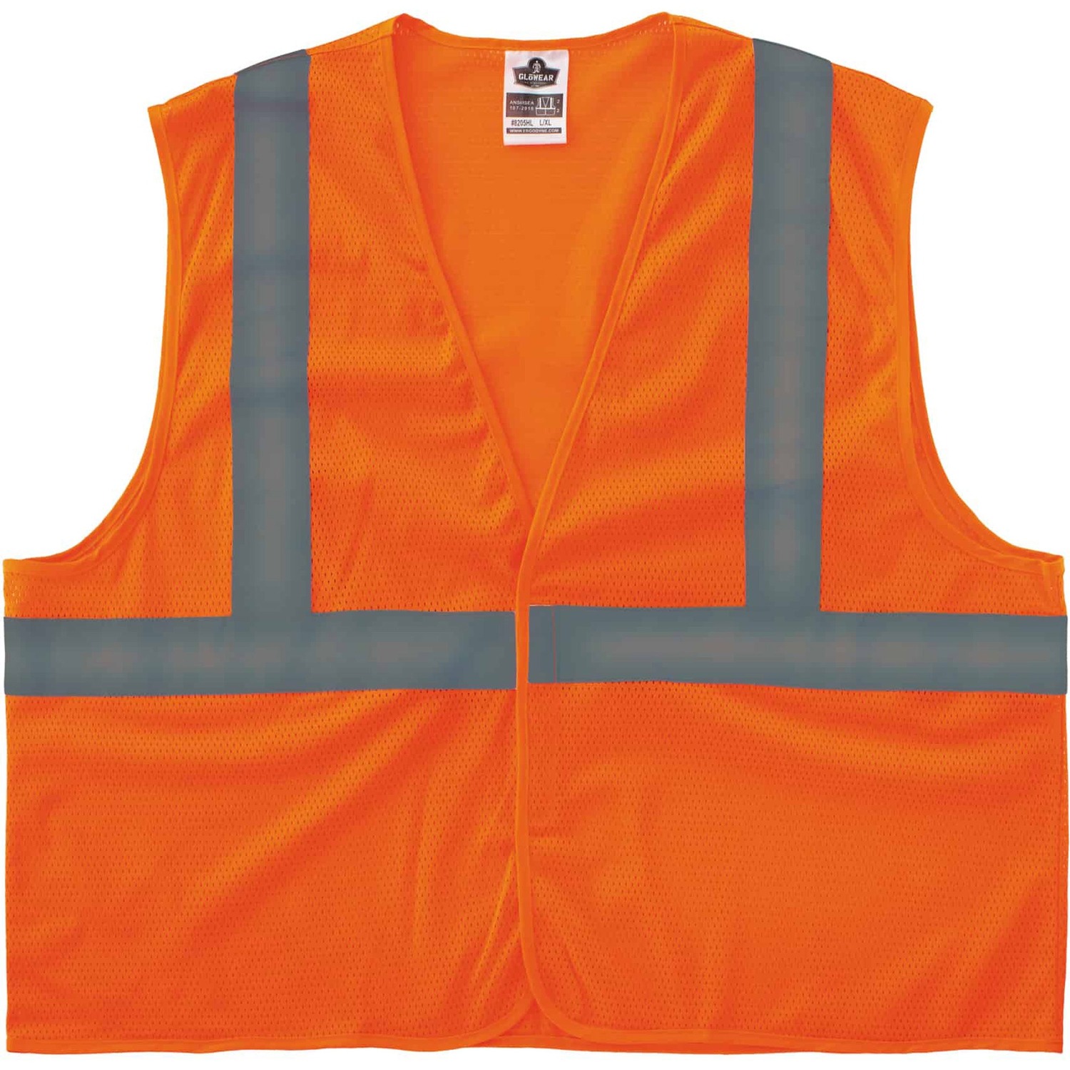 Vest, Econo Mesh, 4X/5X, Orange