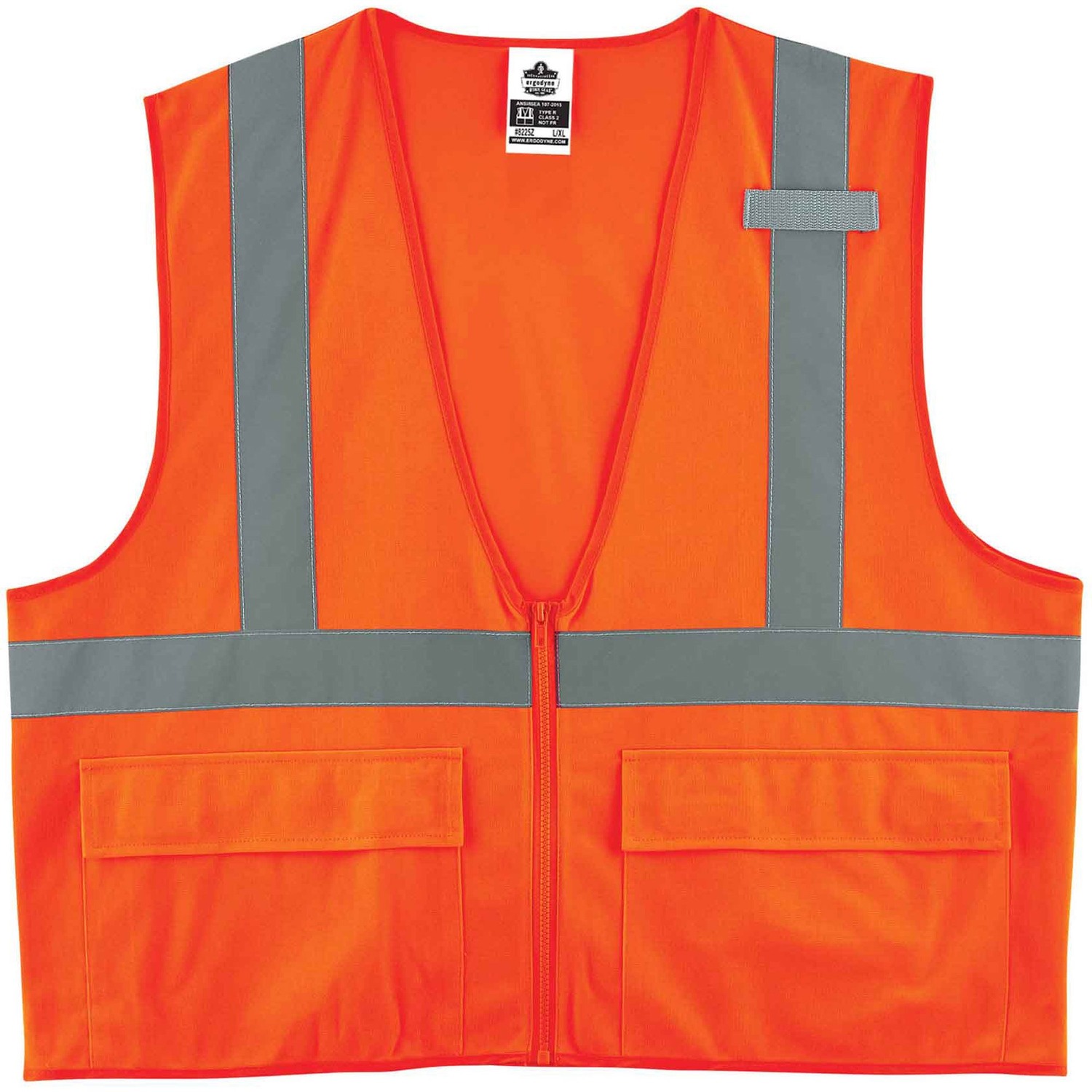 Vest, Solid, Orange