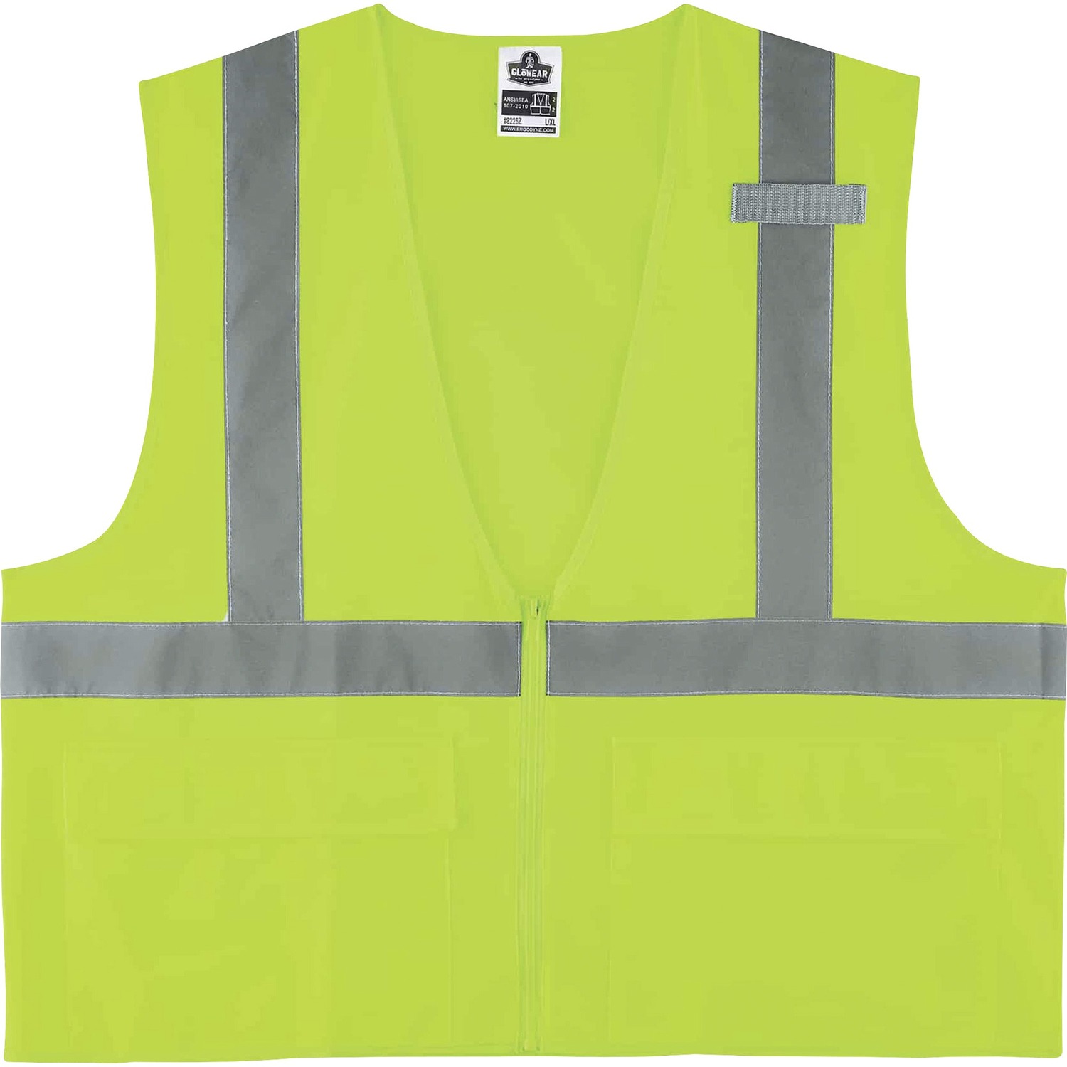 Vest, Solid, Lime