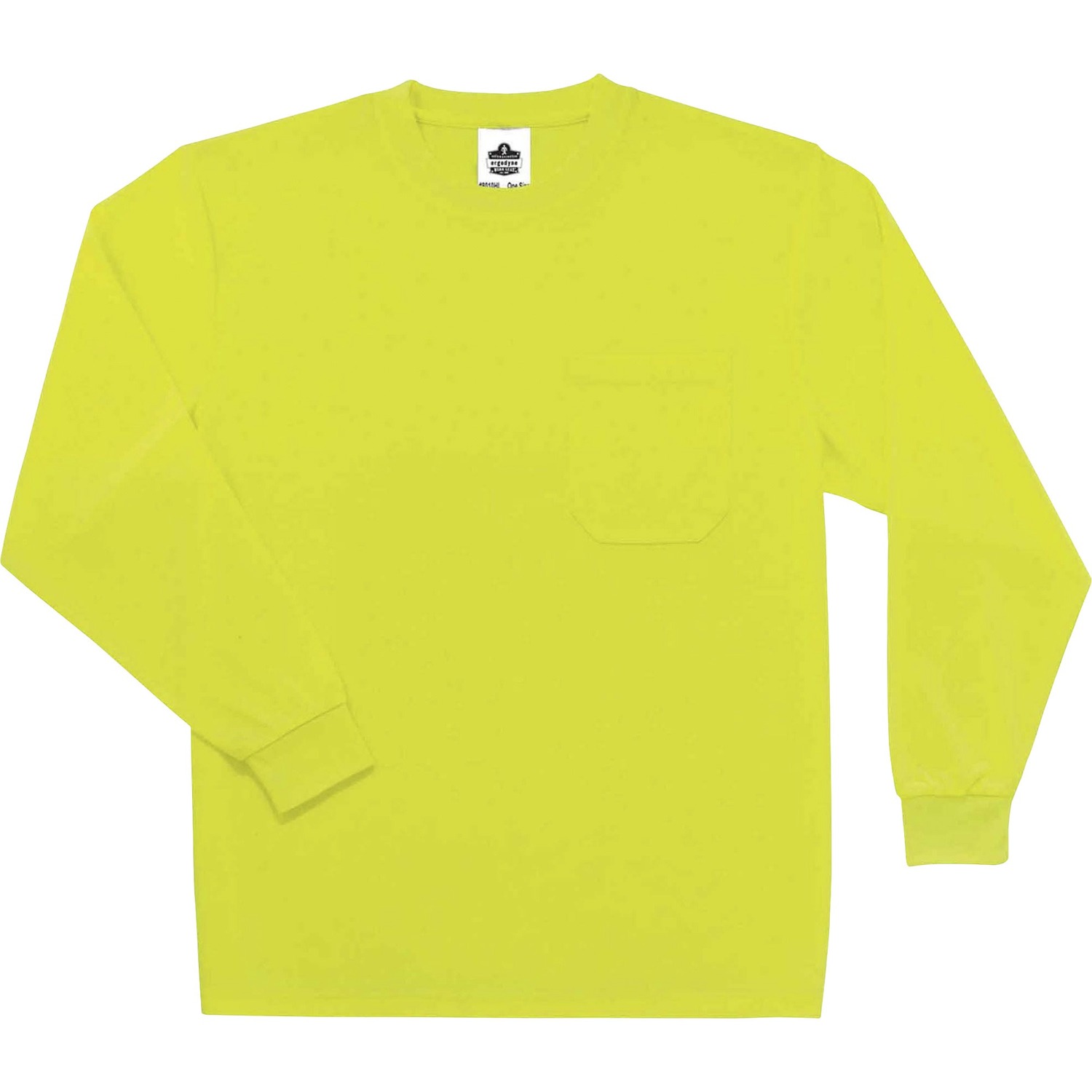 T-Shirt, Long Sleeve, 4X, Lime