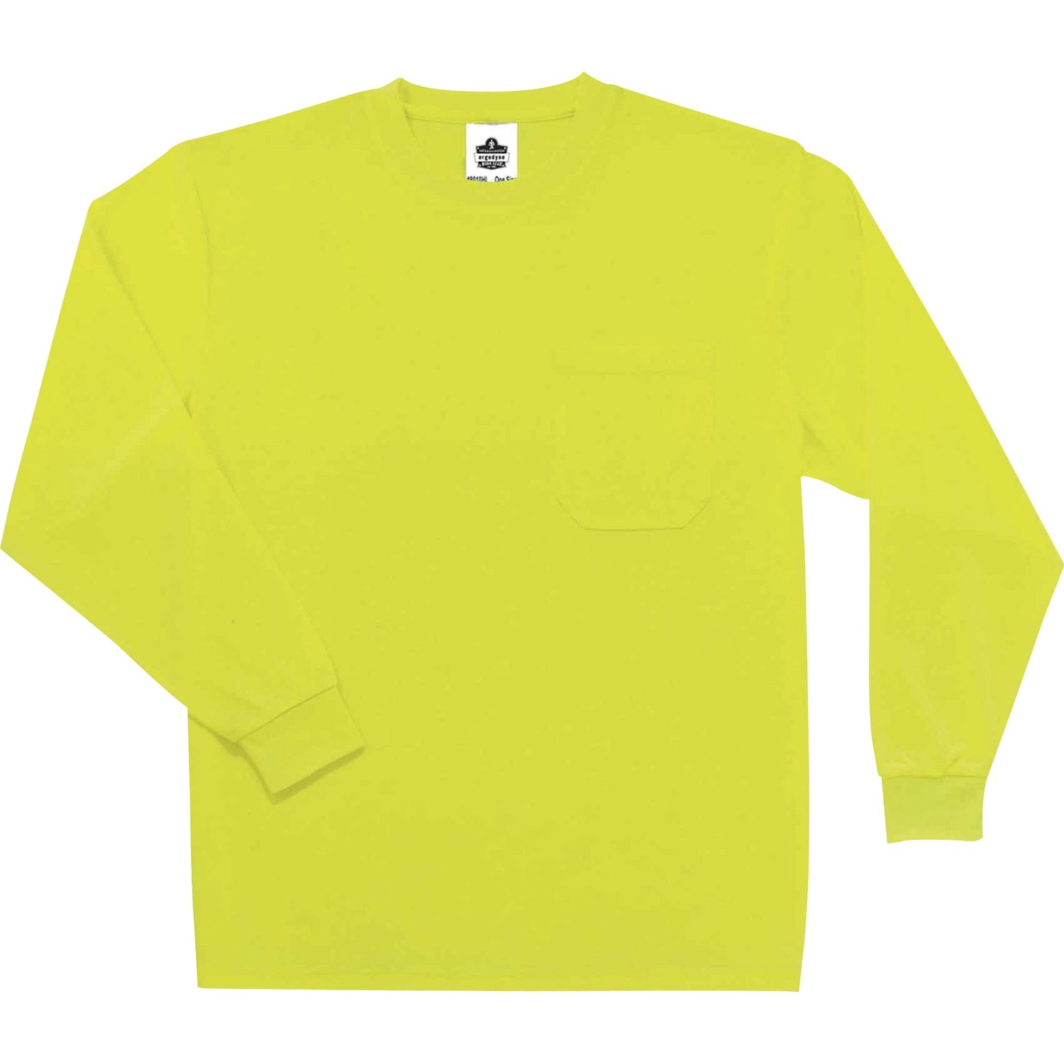 T-Shirt, Long Sleeve, 5X, Lime