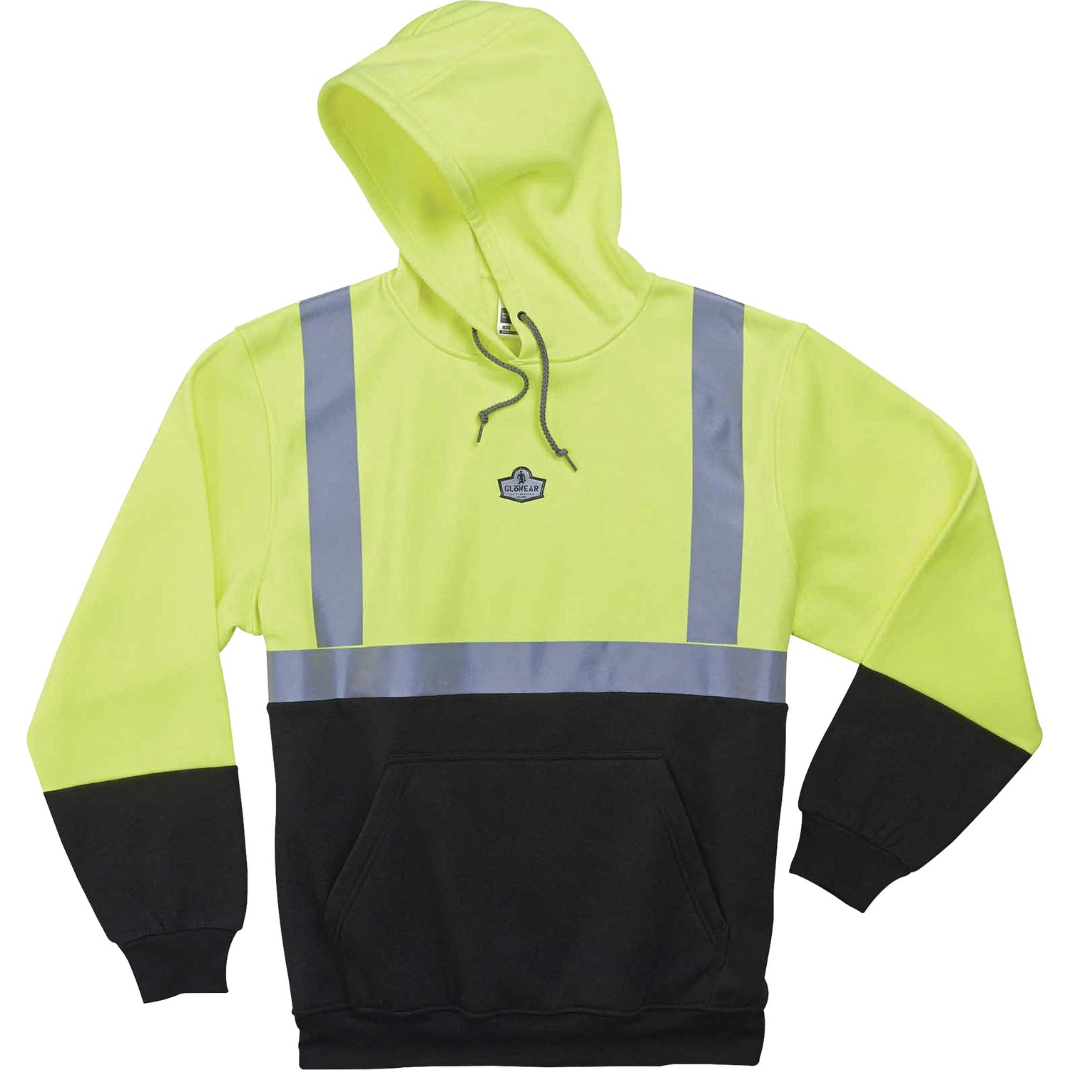 Sweatshirt, Hooded, 4X, Lime