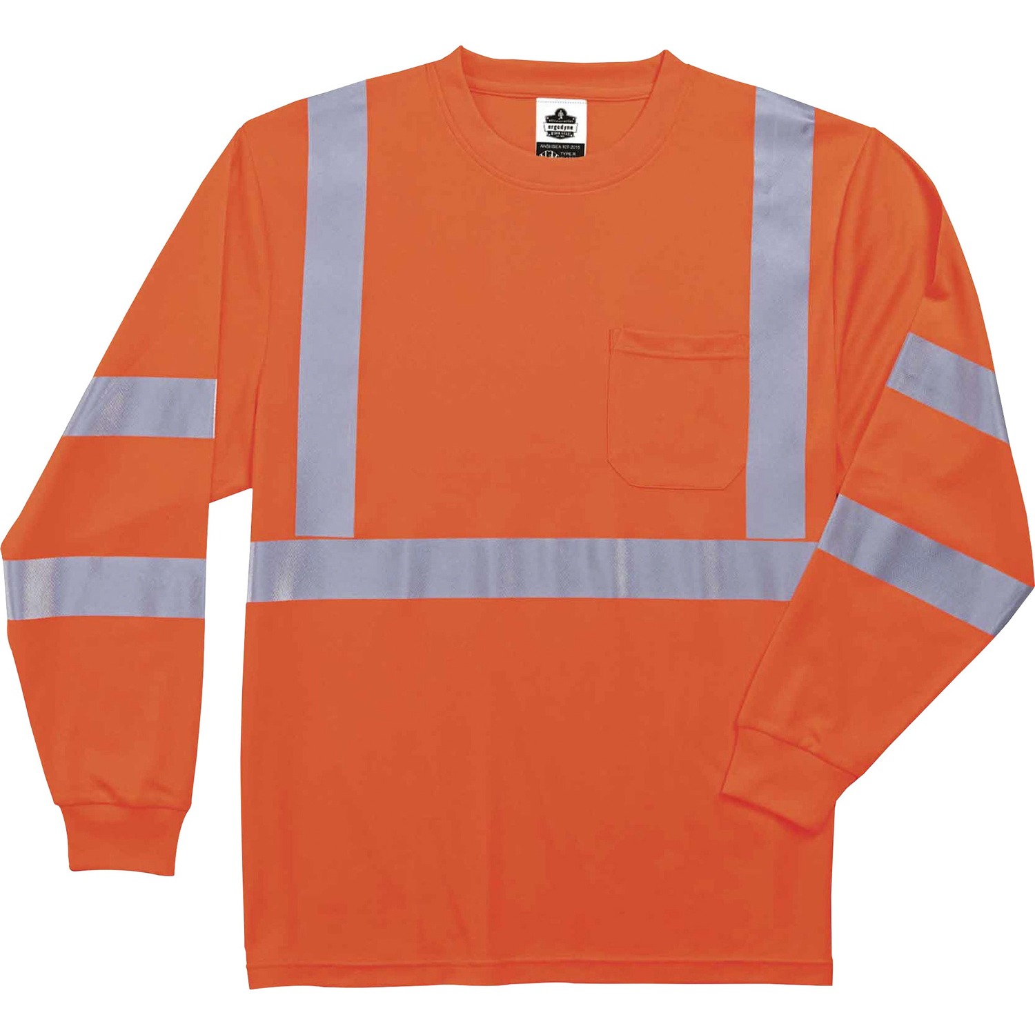 T-Shirt, Long Sleeve, 4X, Orange