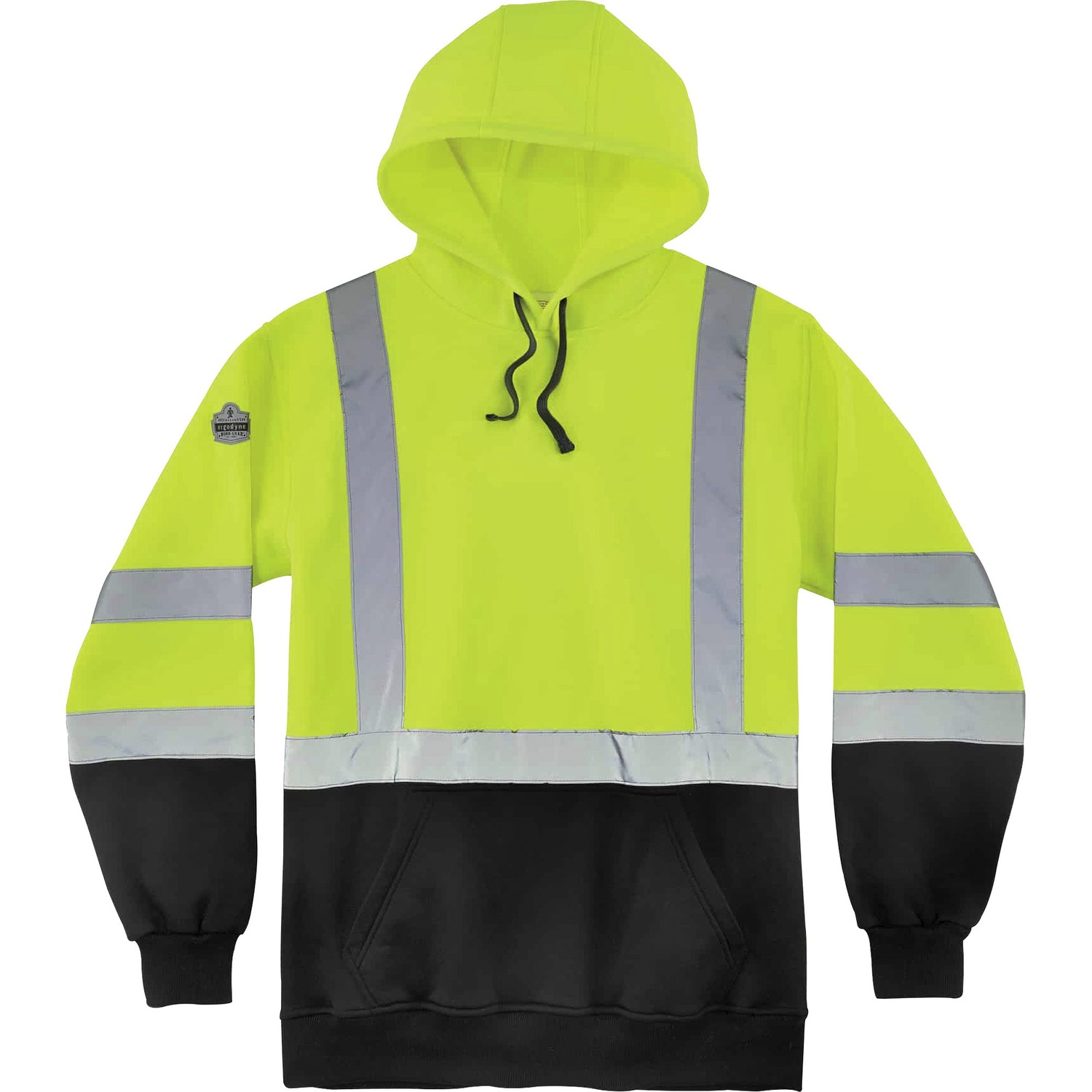 Sweatshirt, Hooded, 4X, Lime