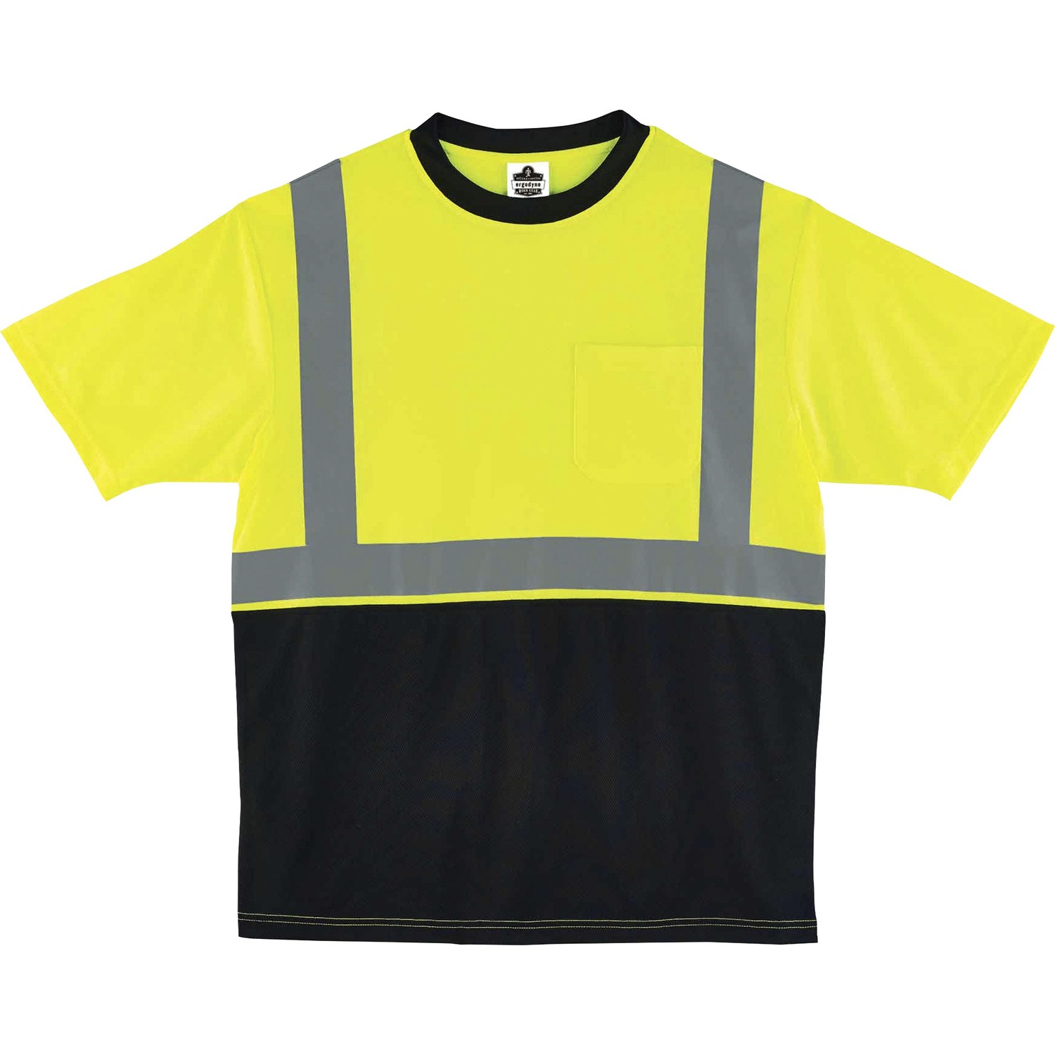 T-Shirt, Black Front, 3X, Lime