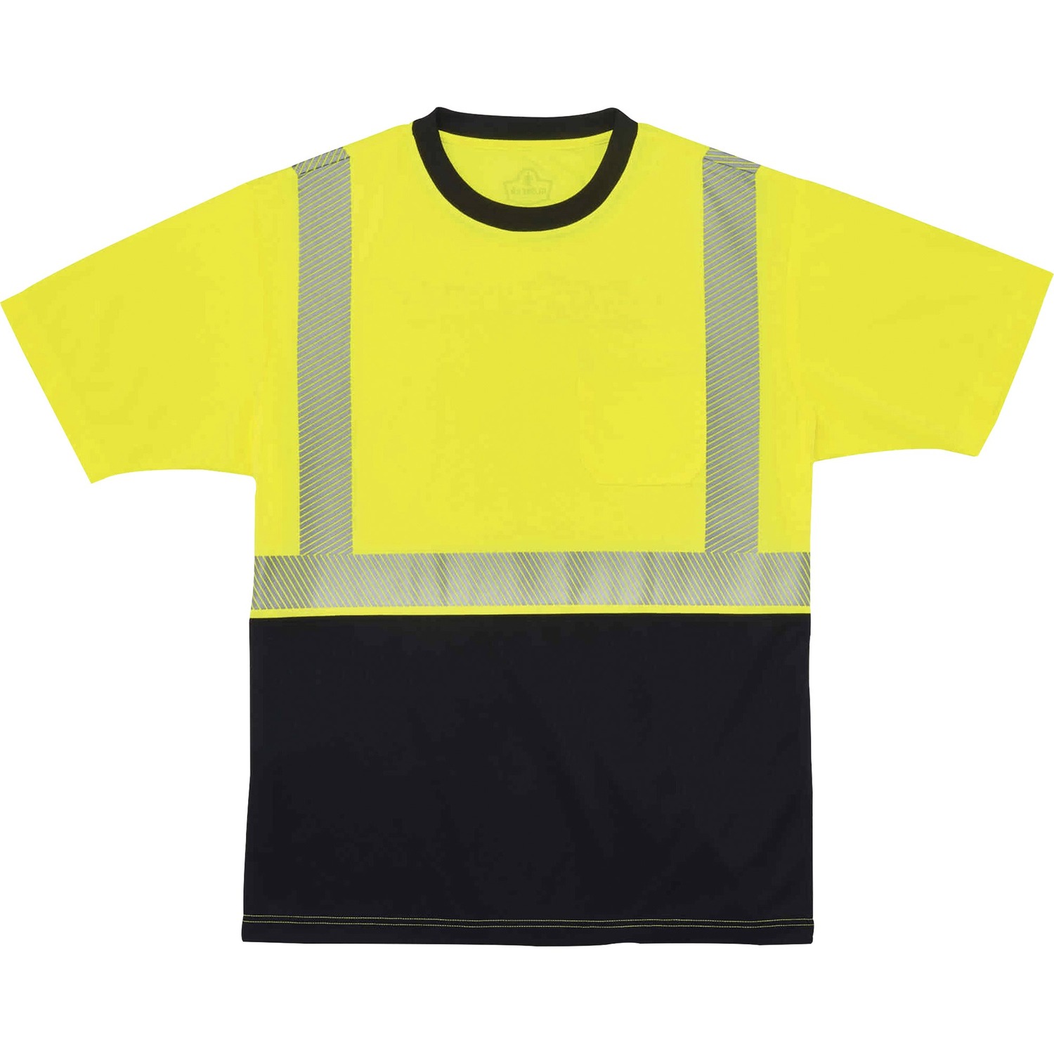 T-Shirt, Black Front, 2X, Lime