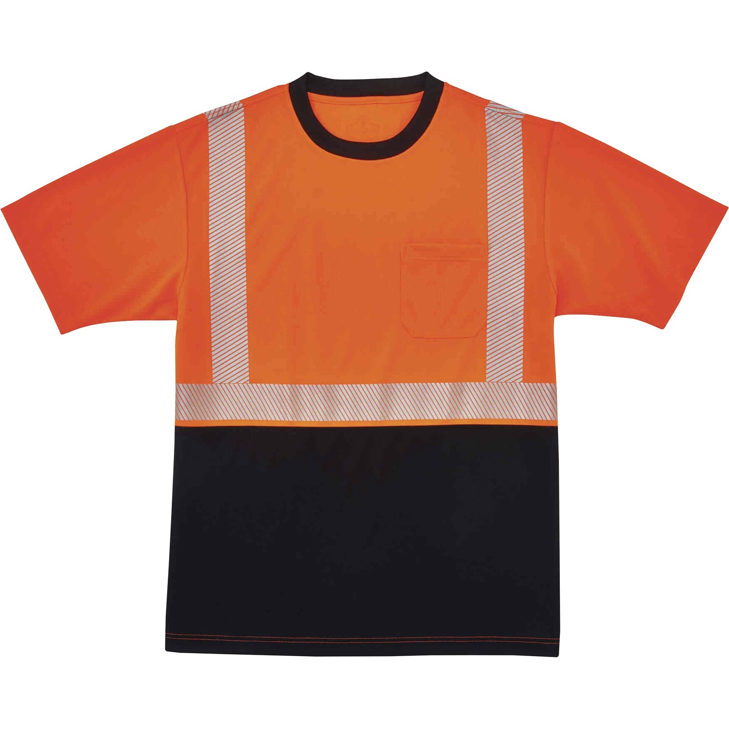 T-Shirt, Black Front, 3X, Orange