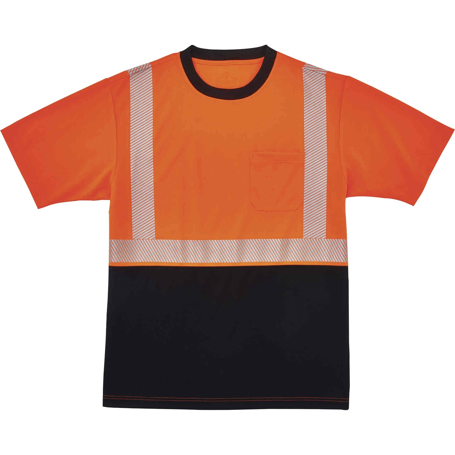 T-Shirt, Black Front, 4X, Orng