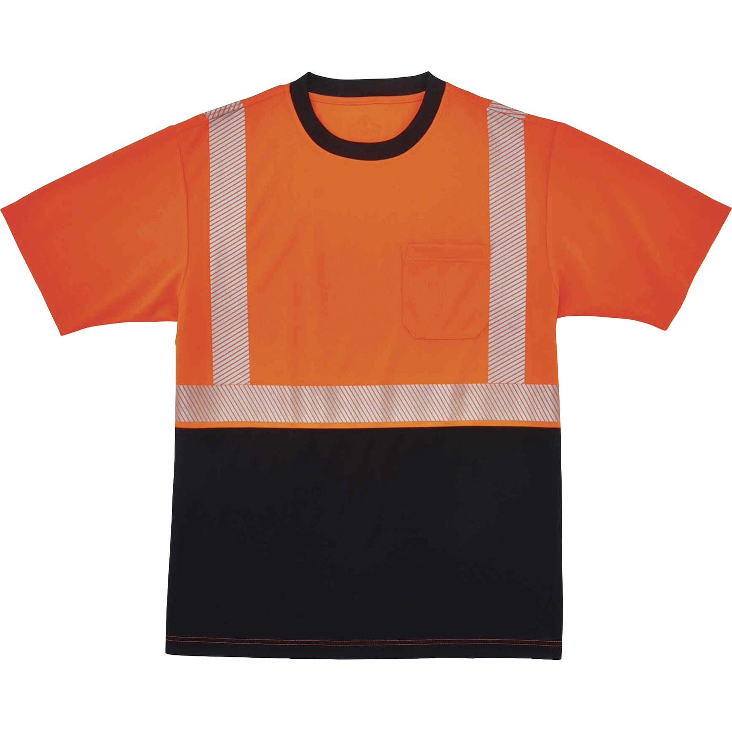 T-Shirt, Black Front, 5X, Orange