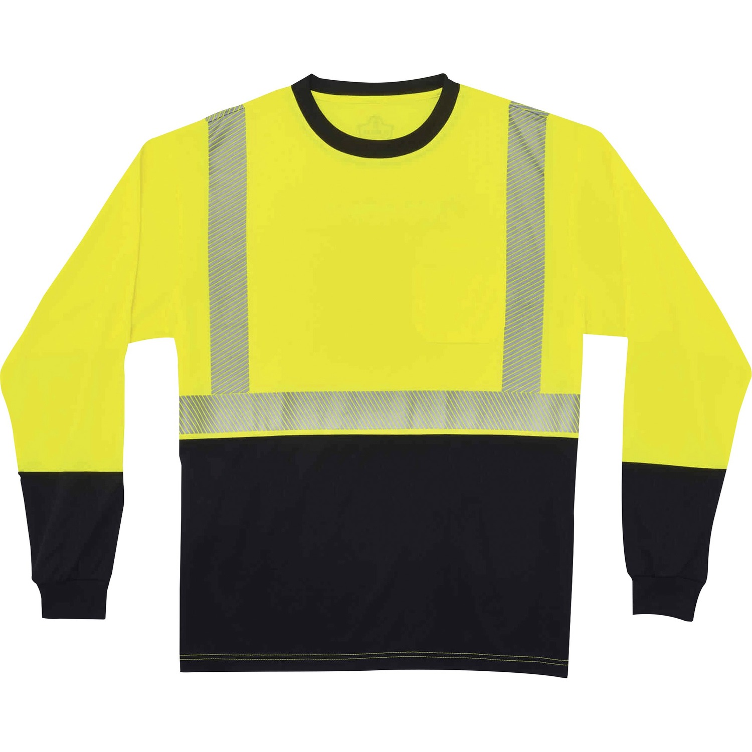 T-Shirt, Long Sleeve, L, Lime