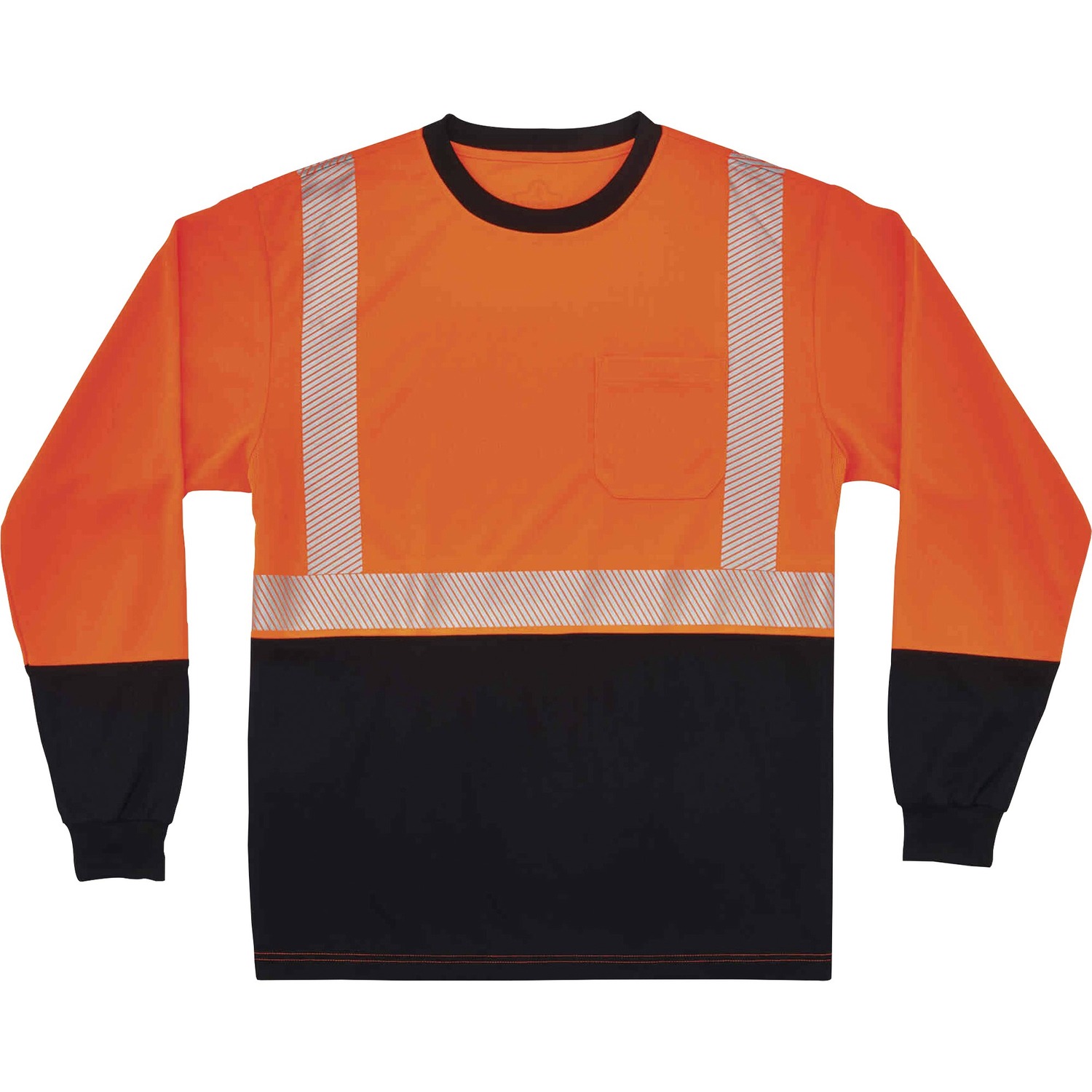 T-Shirt, Long Sleeve, S, Orange