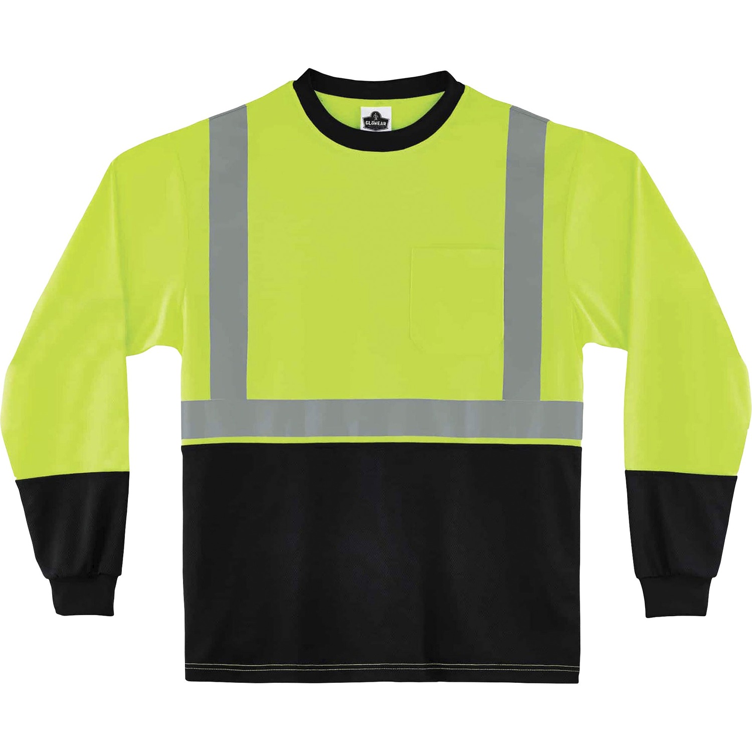 T-Shirt, Long Sleeve, S, Lime