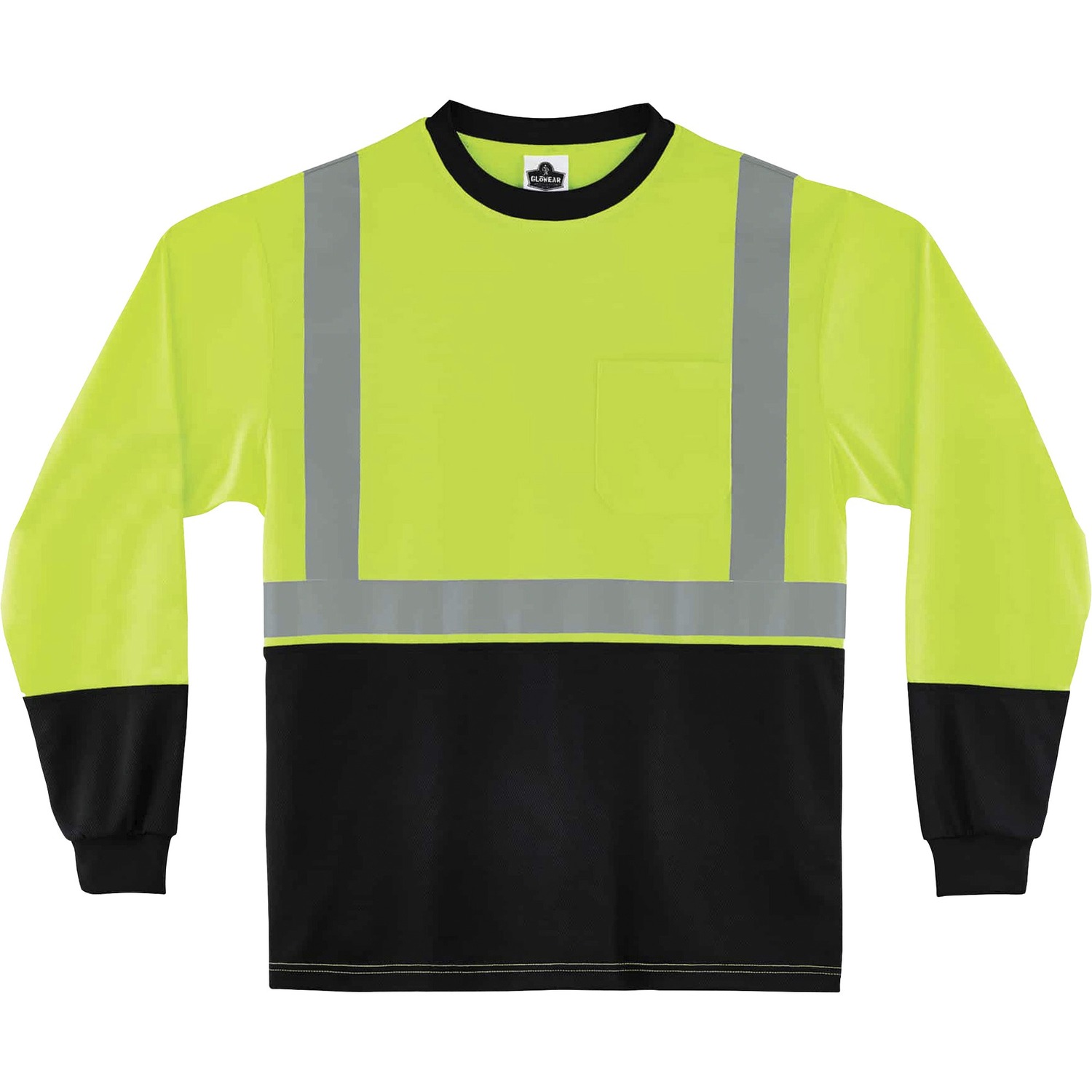 T-Shirt, Long Sleeve, XL, Lime