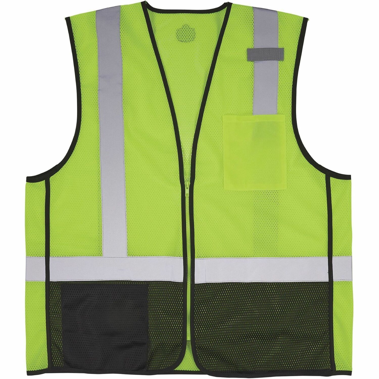 Vest, Safety, Black, Lime, 2X/3X