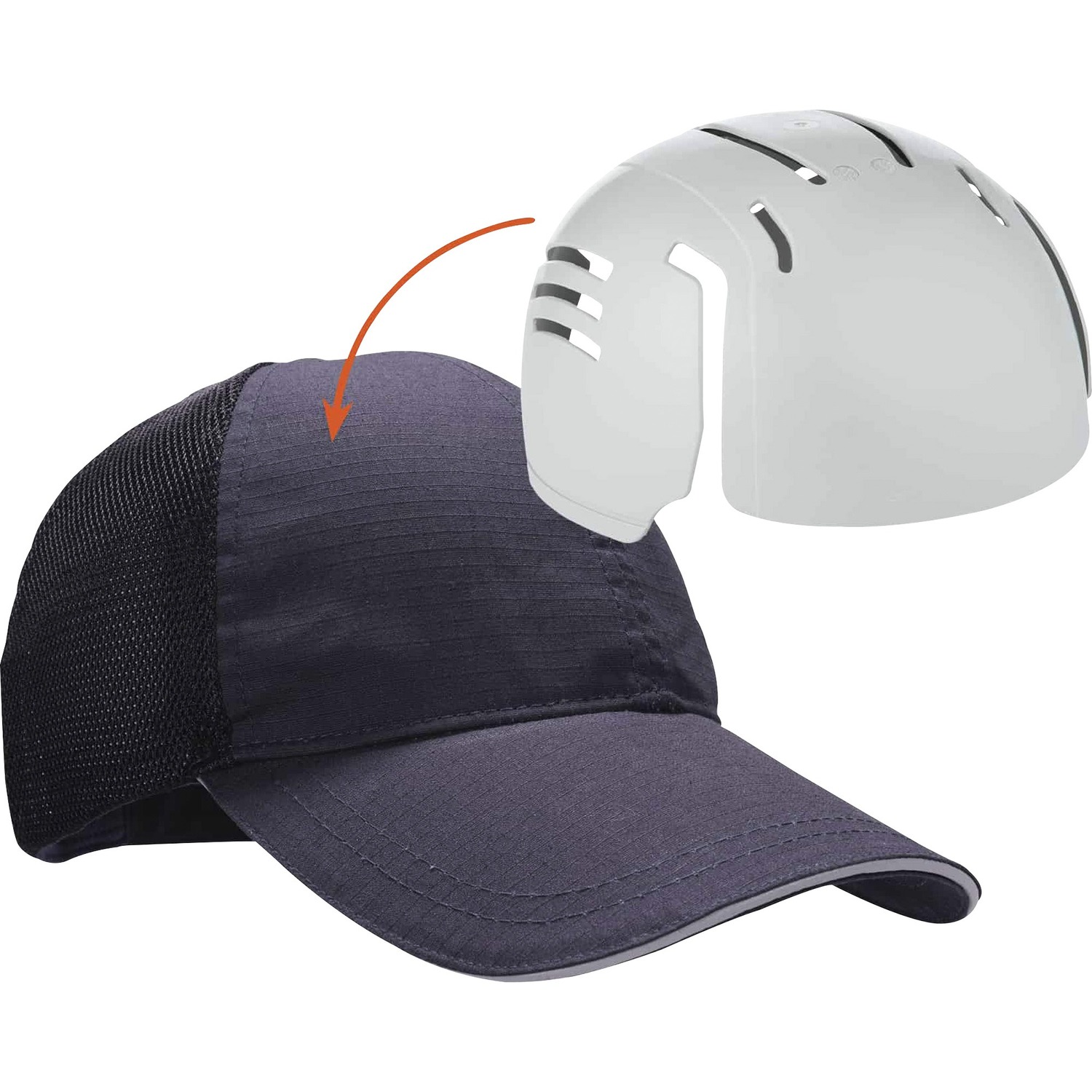 Baseball Cap With Insert, Navy