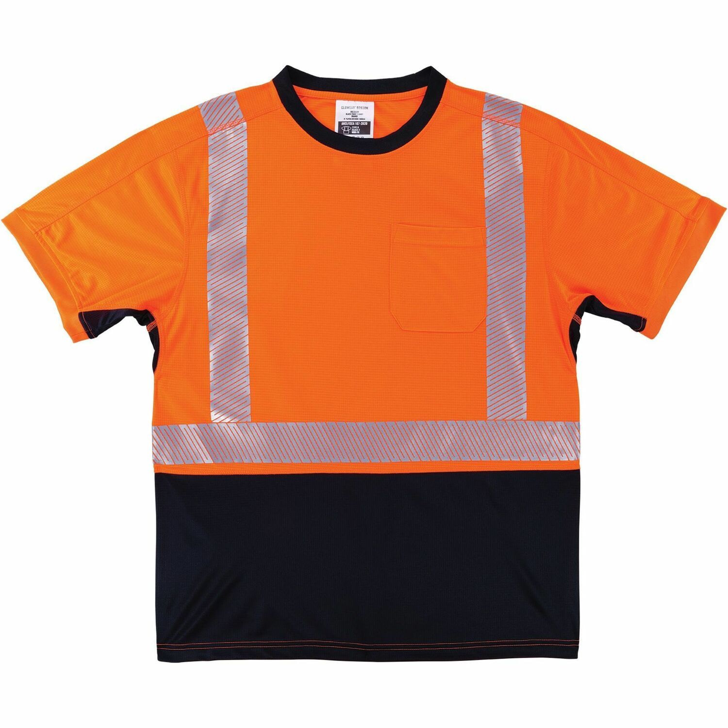 Shirt, Work, Hi-Vis, Orange, XL