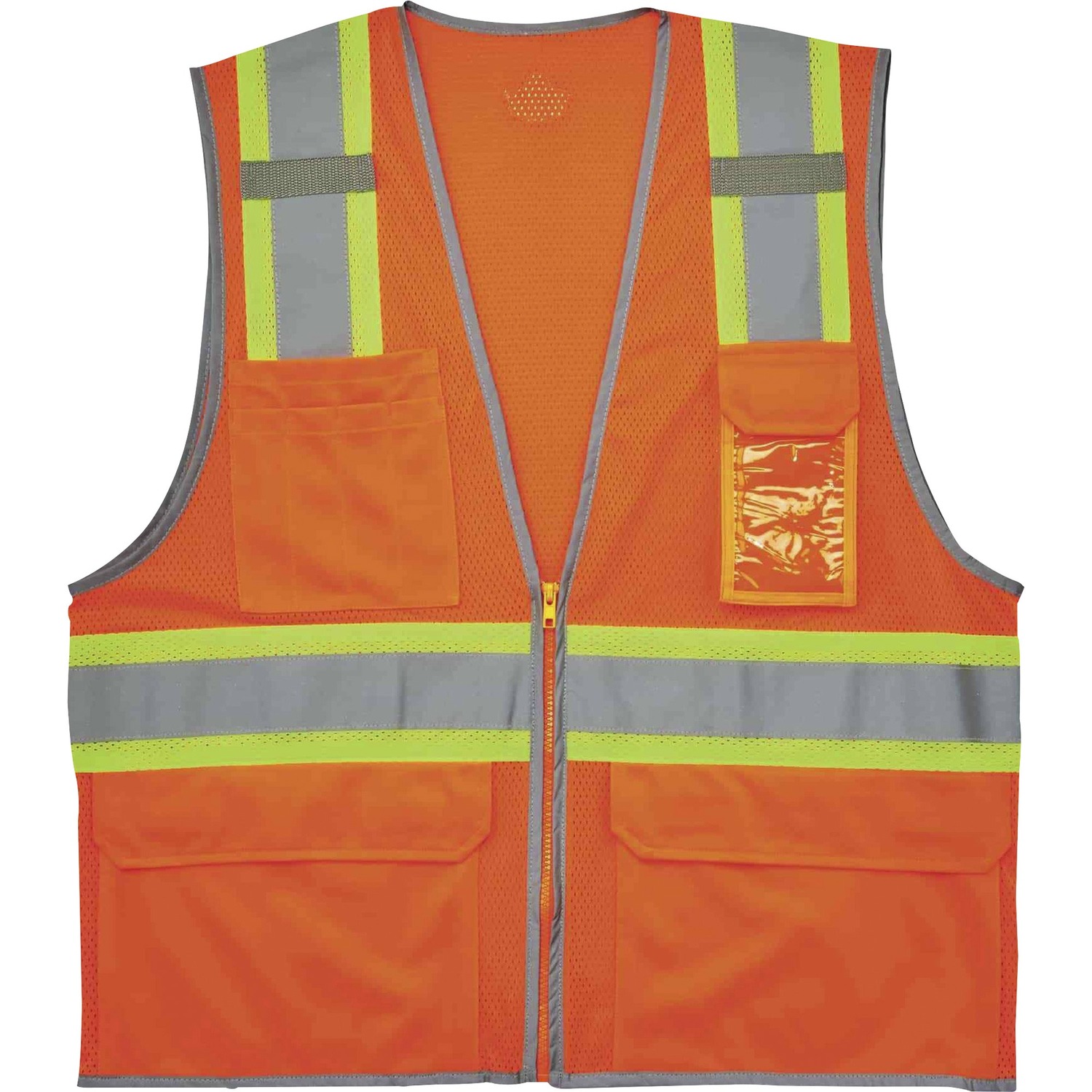 Vest, 2-Tone, Mesh, S/M, Orange