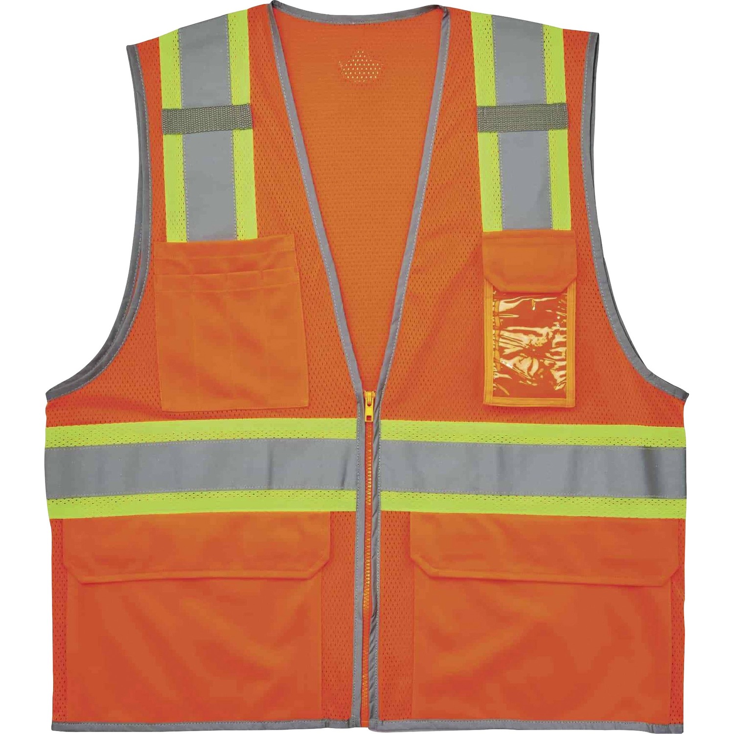 Vest, 2-Tone, Mesh, Orange