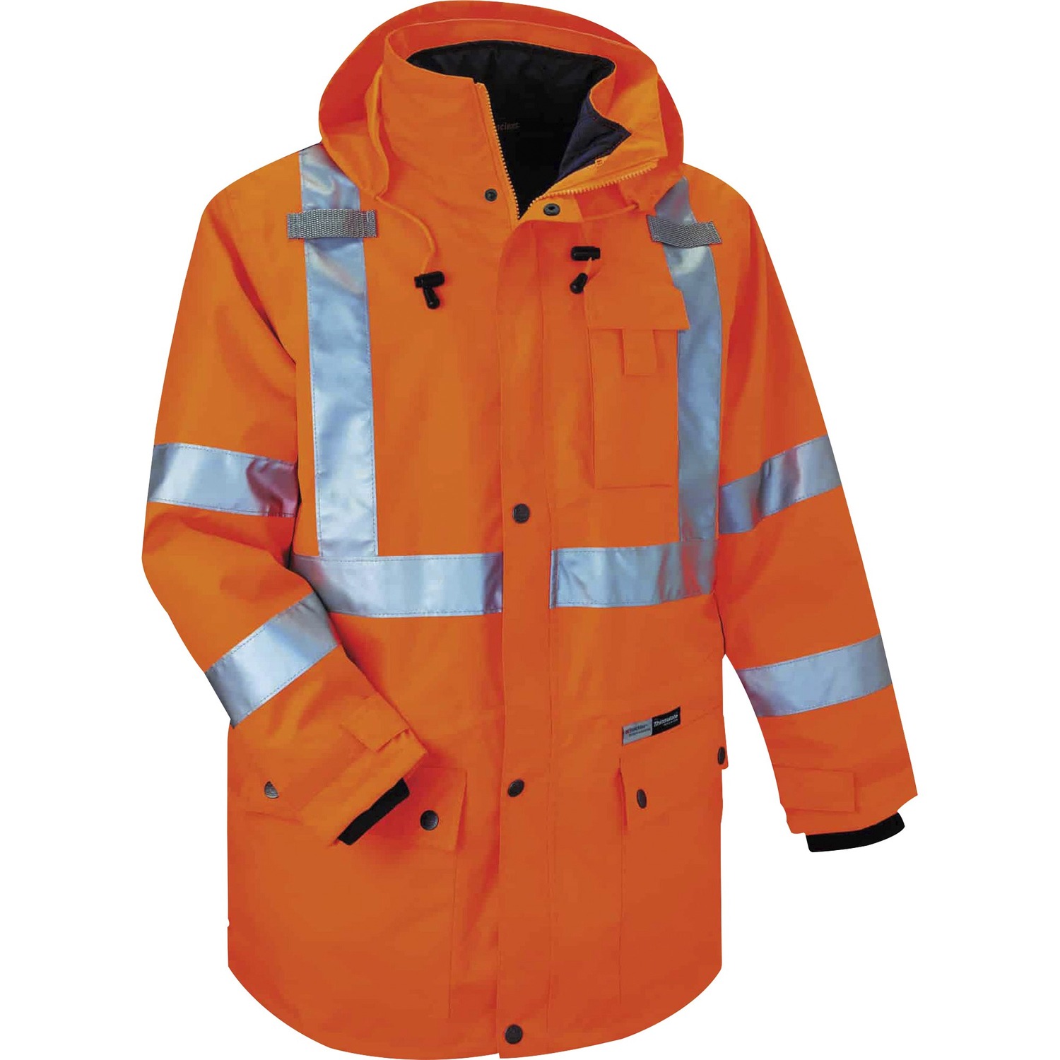 Jacket, 4-In-1, M, Orange