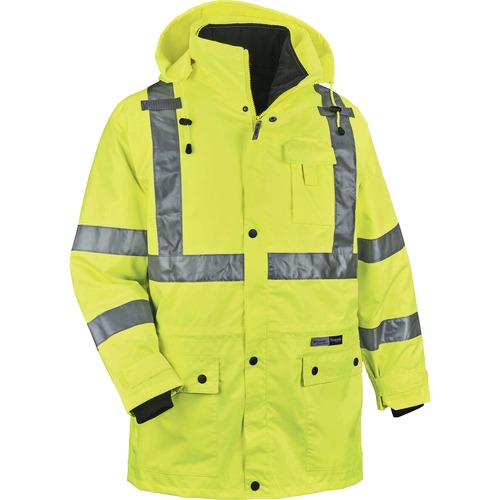 Jacket, 4-In-1, XL, Lime