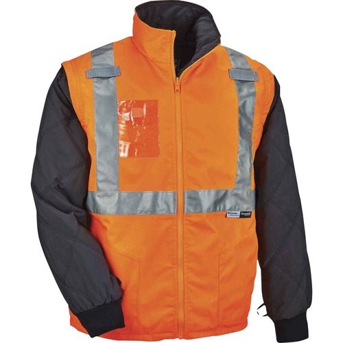 Jacket, Hi-Vis, Medium, Orange