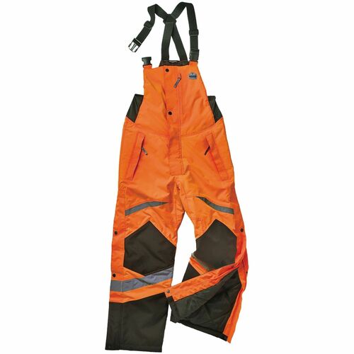 Bibs, Insulated, Orange, 2x