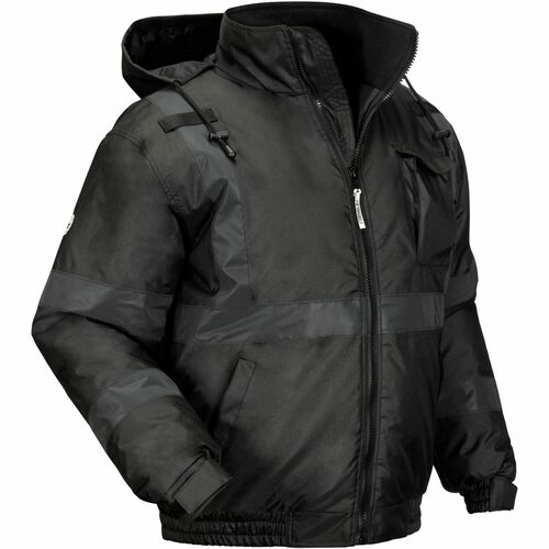 Jacket, Bomber, Ev, Black, 5X