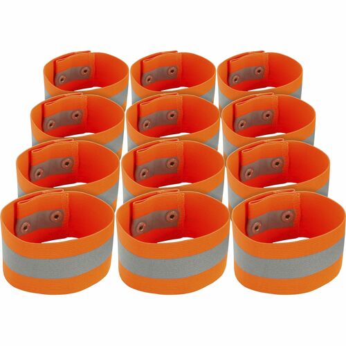 Arm/Leg Band-Snap, S/M, Orange 12/PK