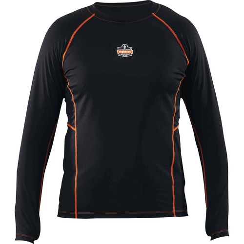 Shirt, Long Sleeve, L, Black