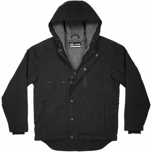 Jacket, Work, Canvas, Black, XL