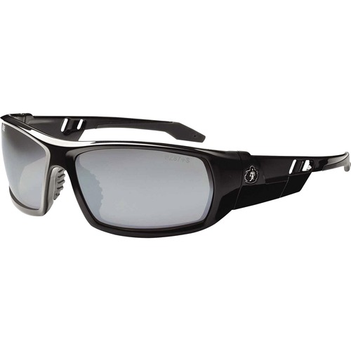 Safety Glasses, Silver, Black