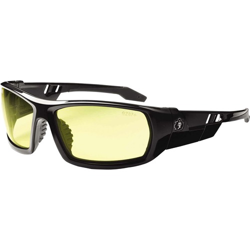 Safety Glasses, Yellow, Black